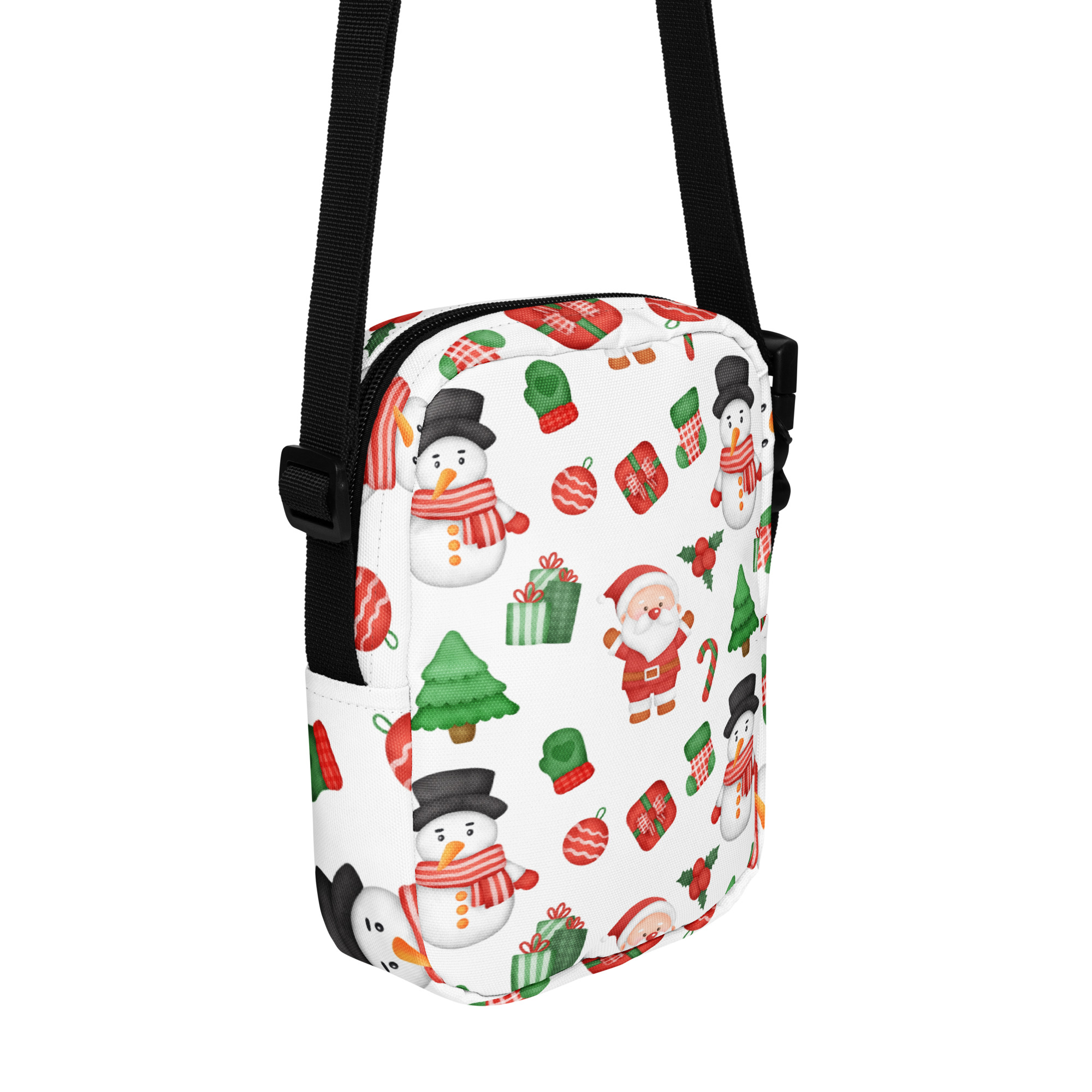 Christmas  print crossbody bag - unisex