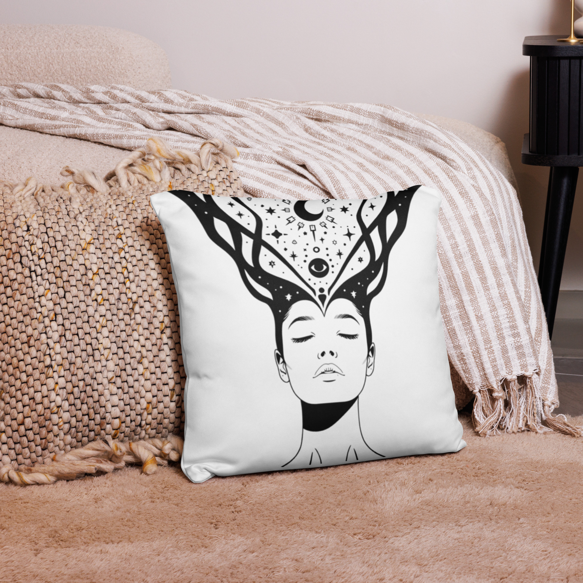 Divine Feminine Pillow Case – The Universe Listens When I Exhale Truth