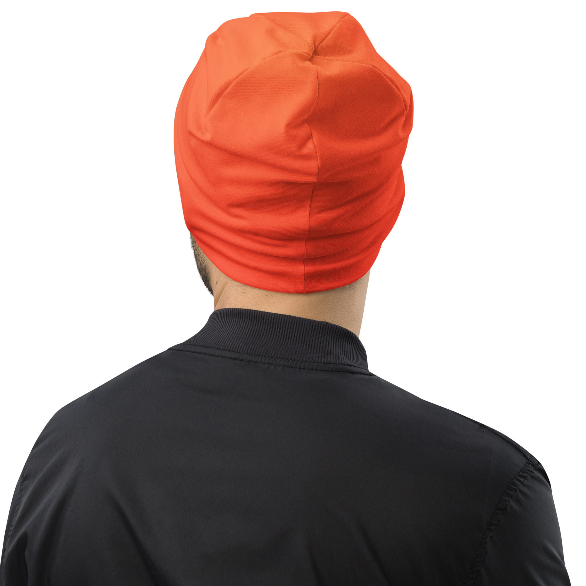  Gradient Orange All-Over Print Beanie