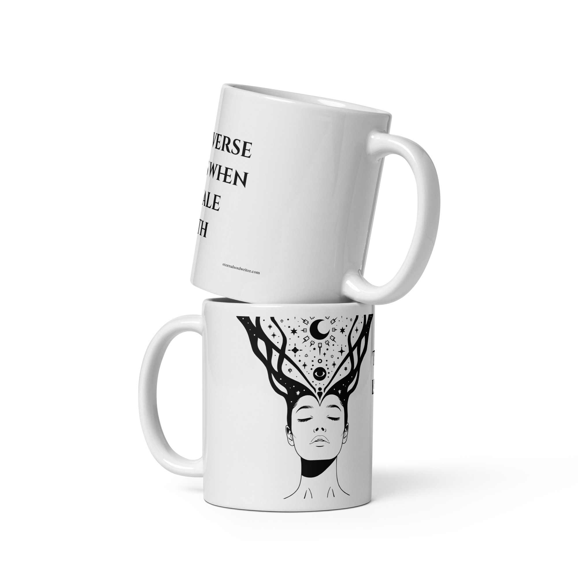 Divine Feminine Mug – The Universe Listens When I Exhale Truth