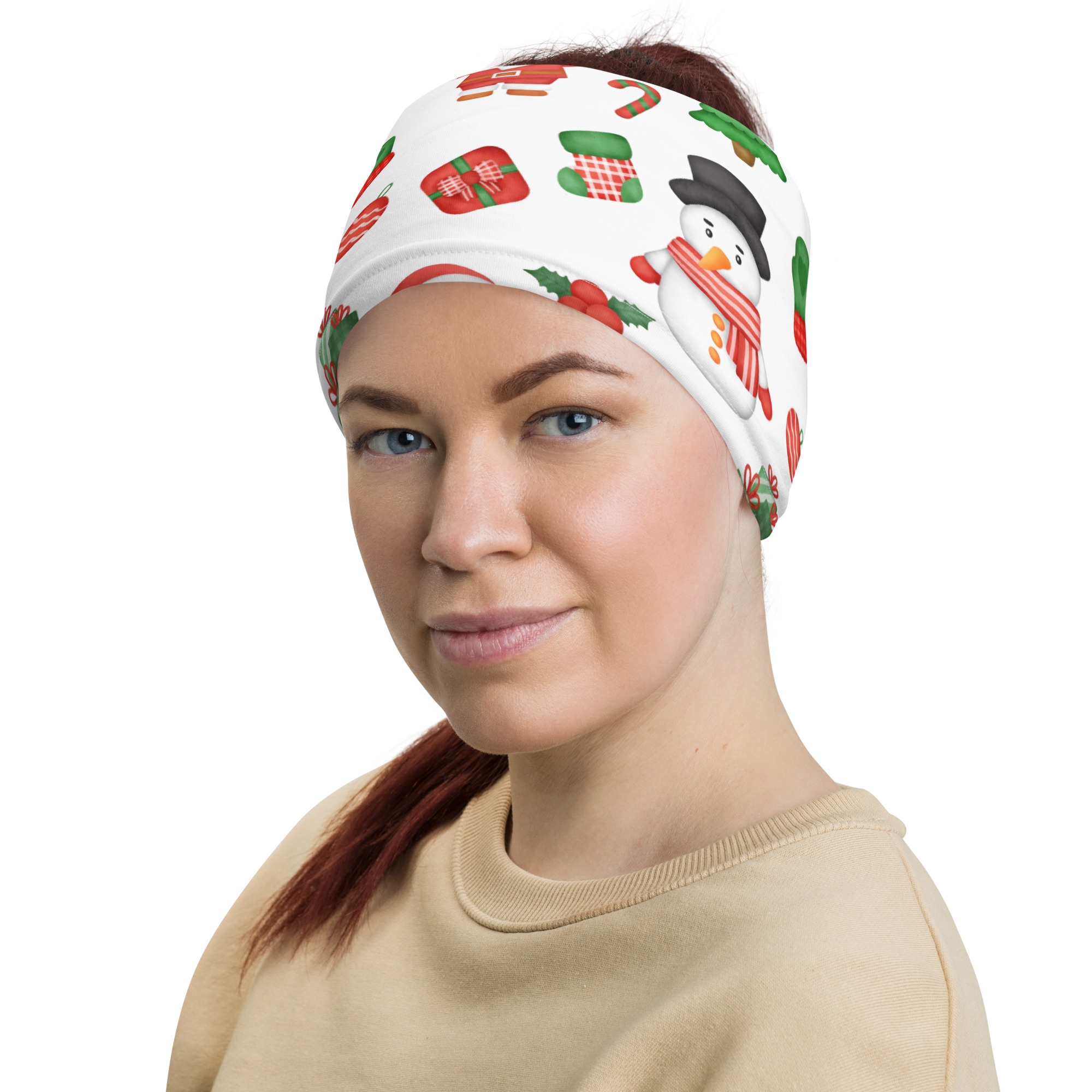 Christmas all over Neck Gaiter