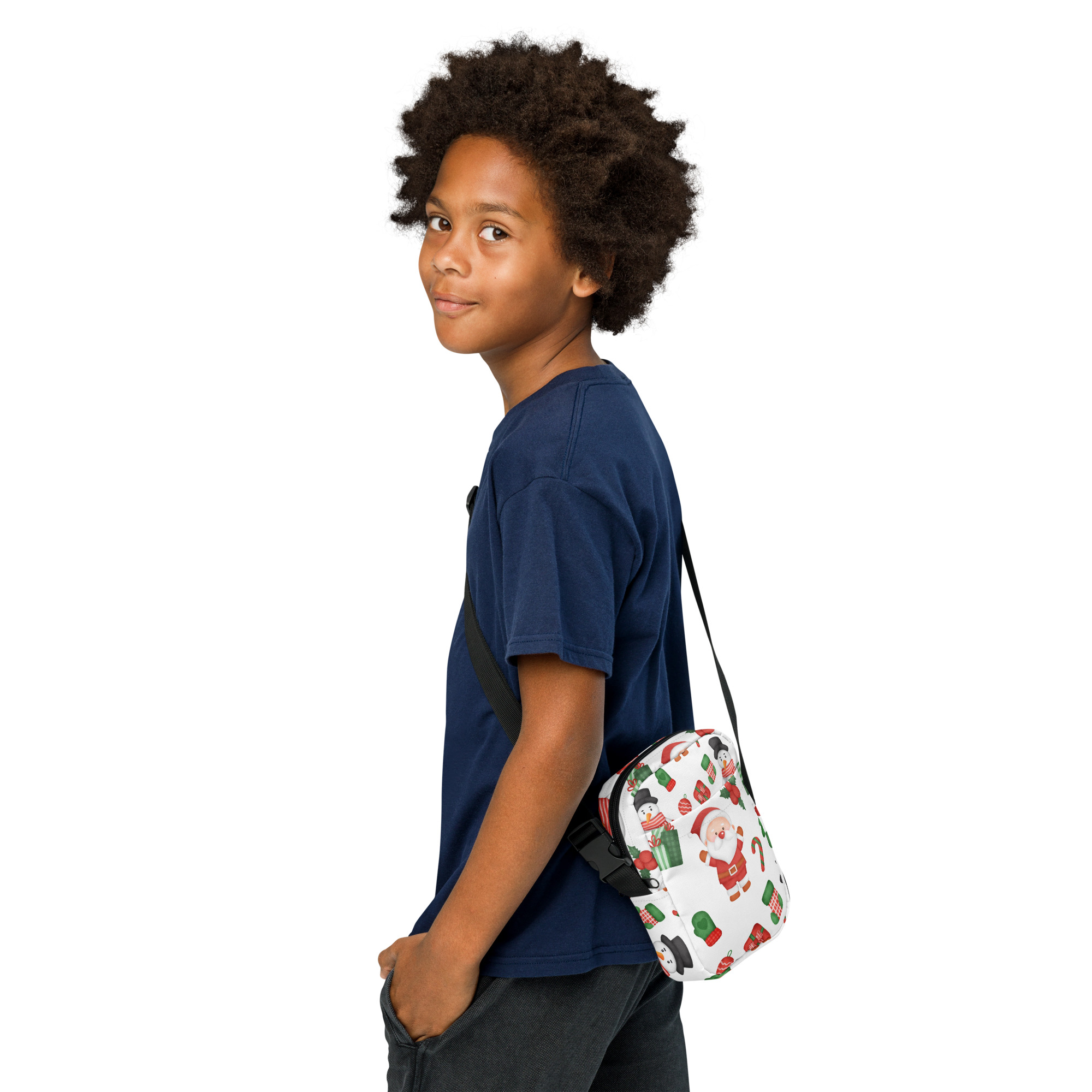 Christmas  print crossbody bag - unisex