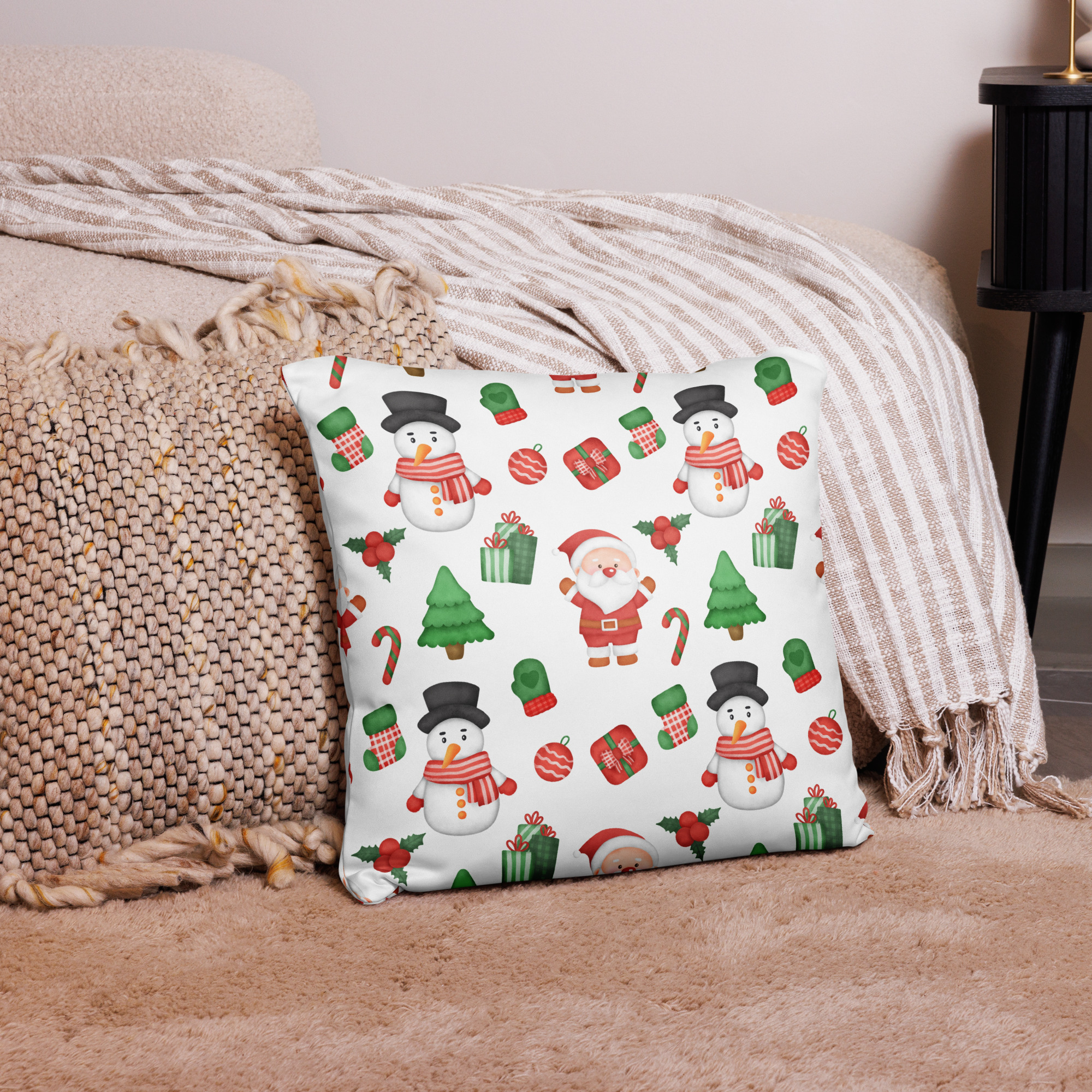 Christmas All-Over Print Throw Pillow