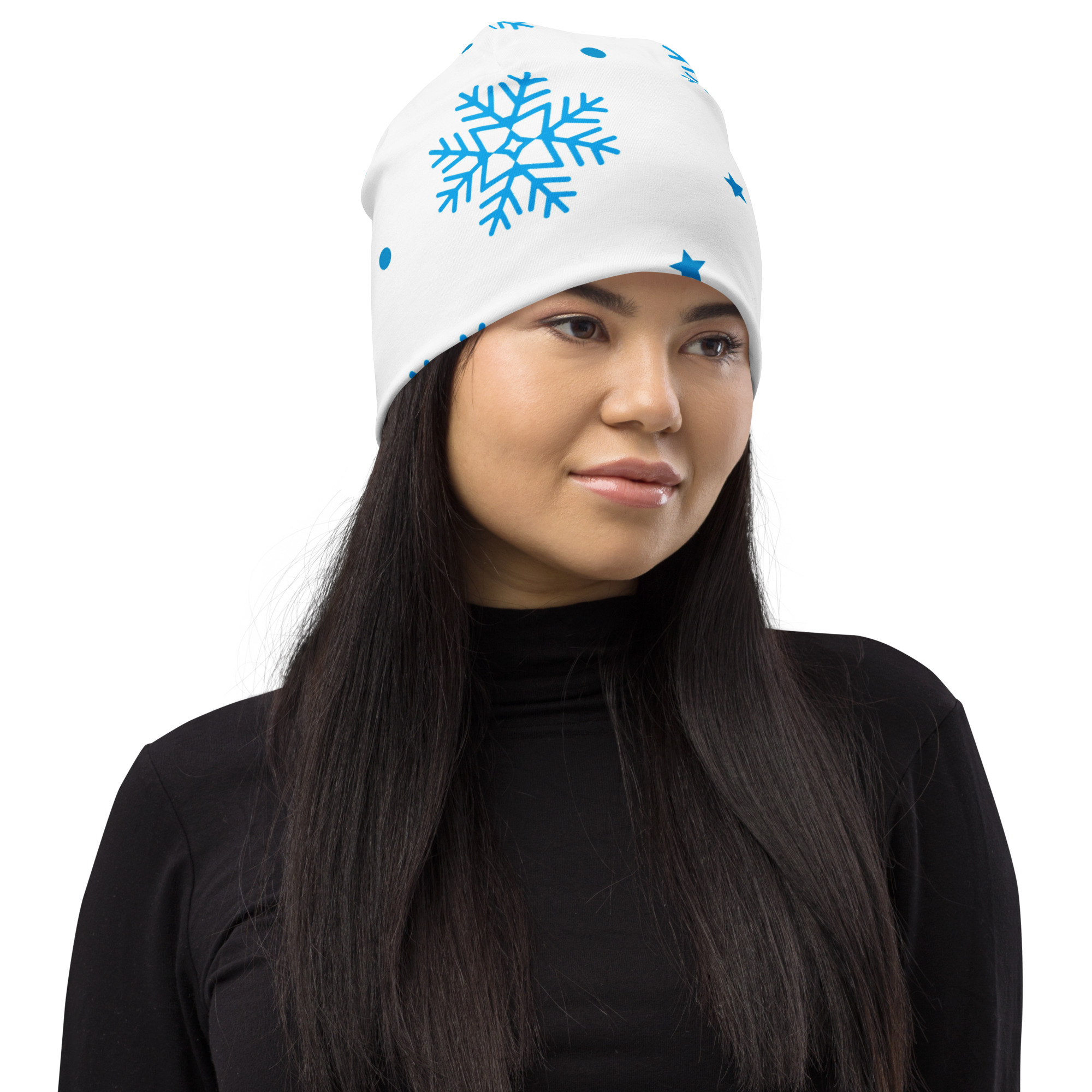 Blue Snowflakes Unisex Beanie