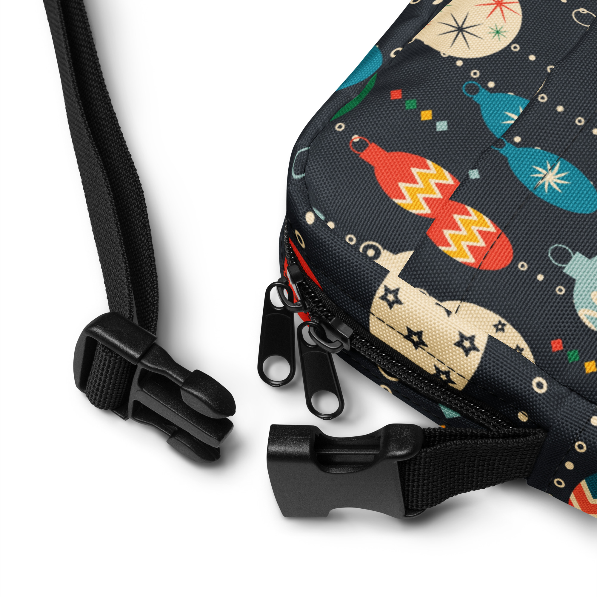 Retro Christmas Ornament Crossbody Bag 