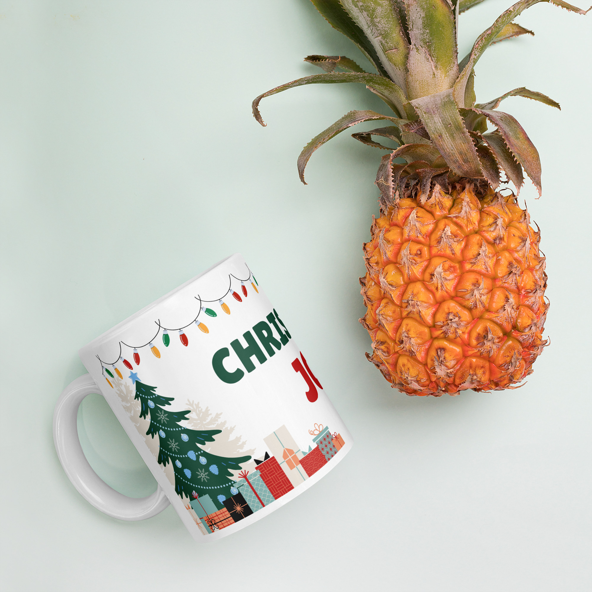  Christmas Joy  white Ceramic Mug