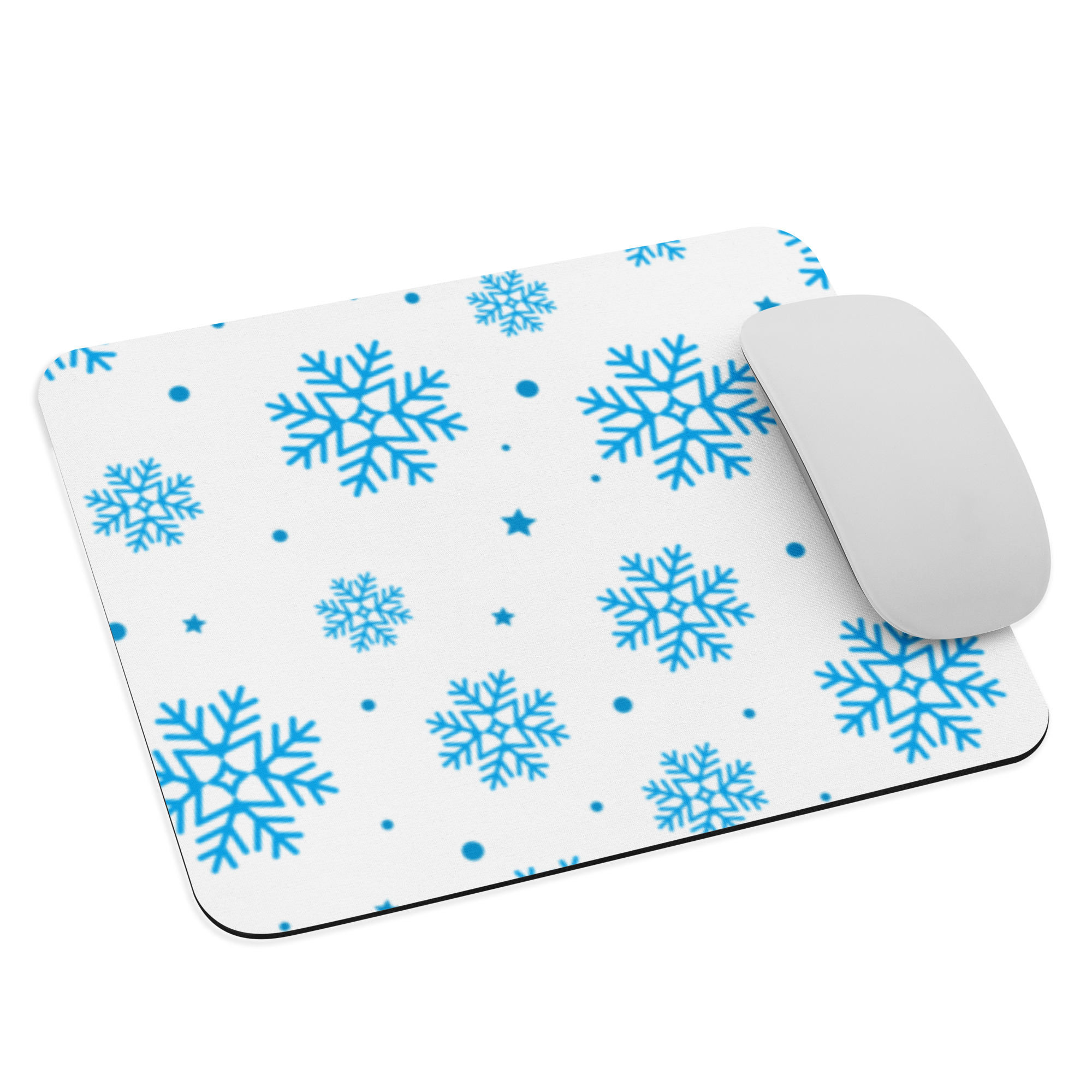 Snowflake Rectangular Mouse Pad