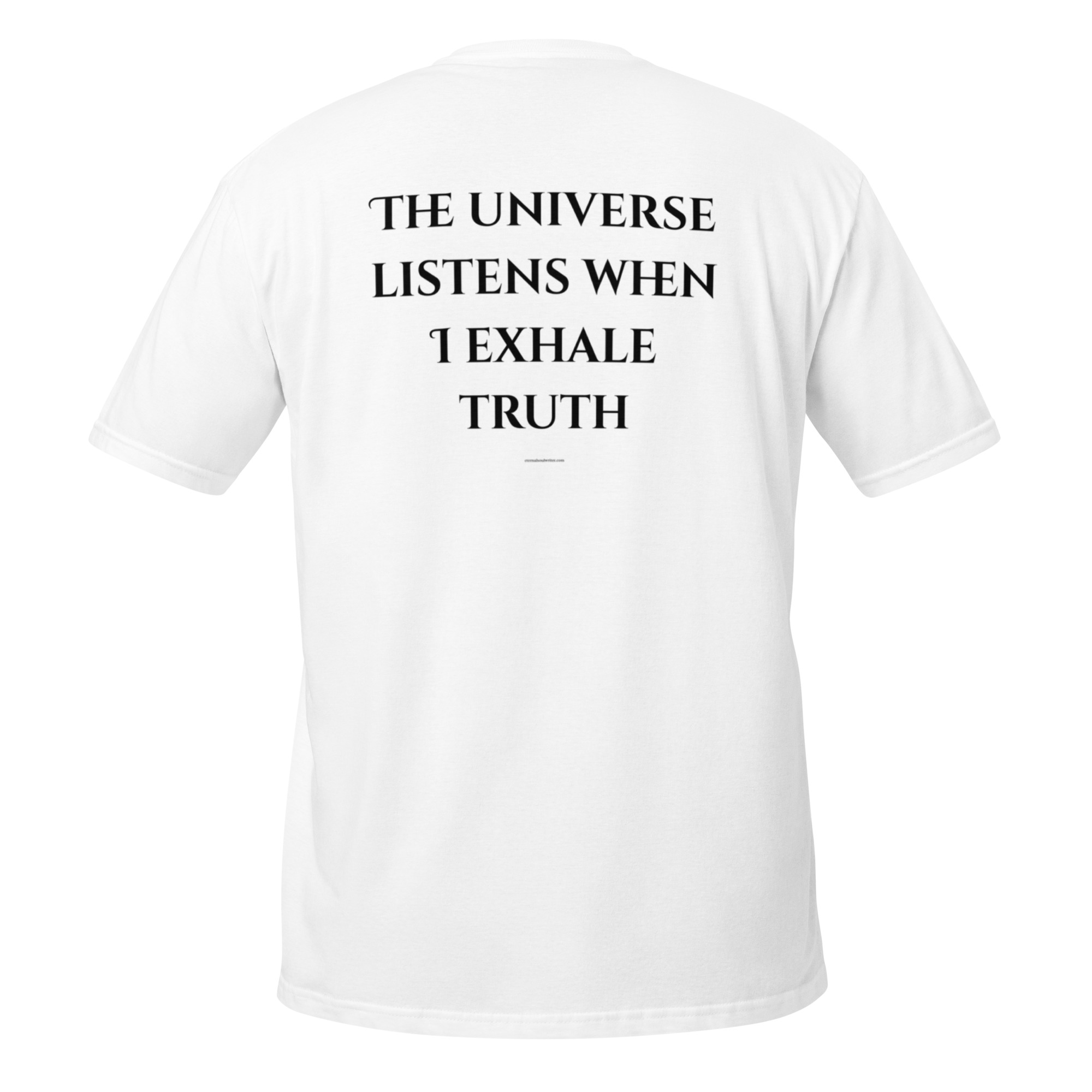 The Universe Listens When I Exhale Truth – Divine Feminine Women’s T-Shirt