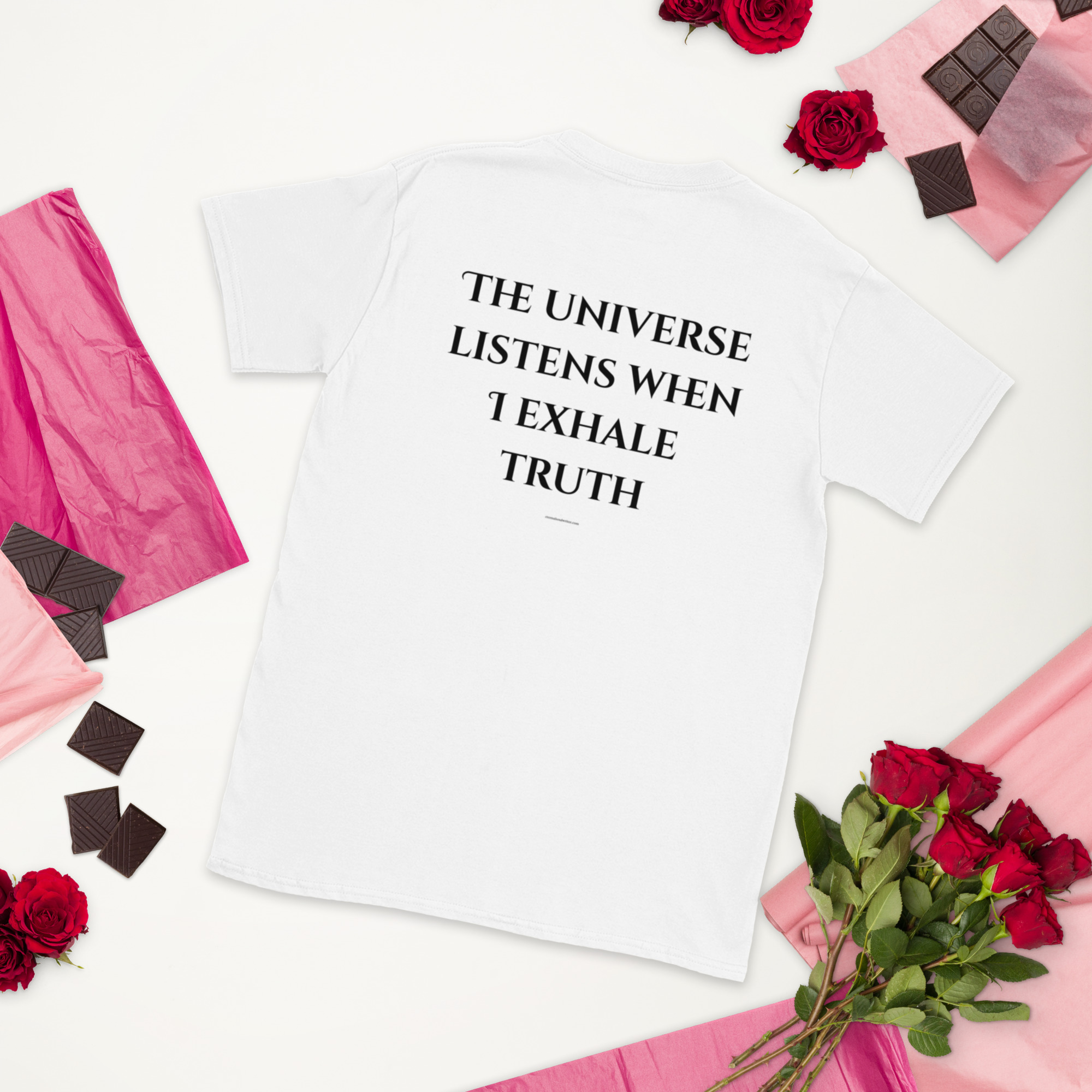 The Universe Listens When I Exhale Truth – Divine Feminine Women’s T-Shirt