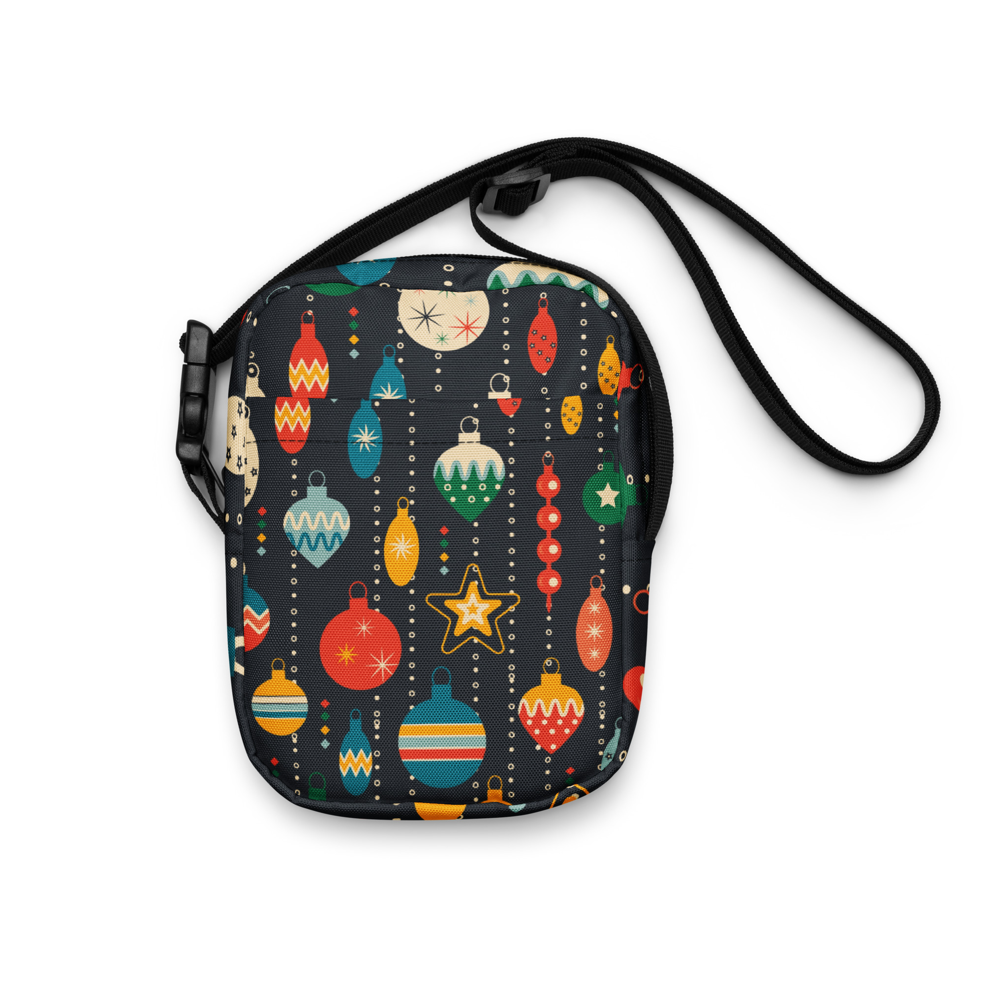 Retro Christmas Ornament Crossbody Bag 