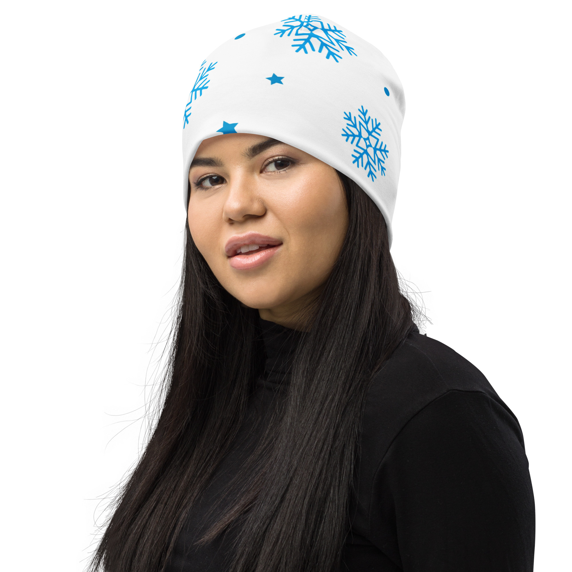 Blue Snowflakes Unisex Beanie