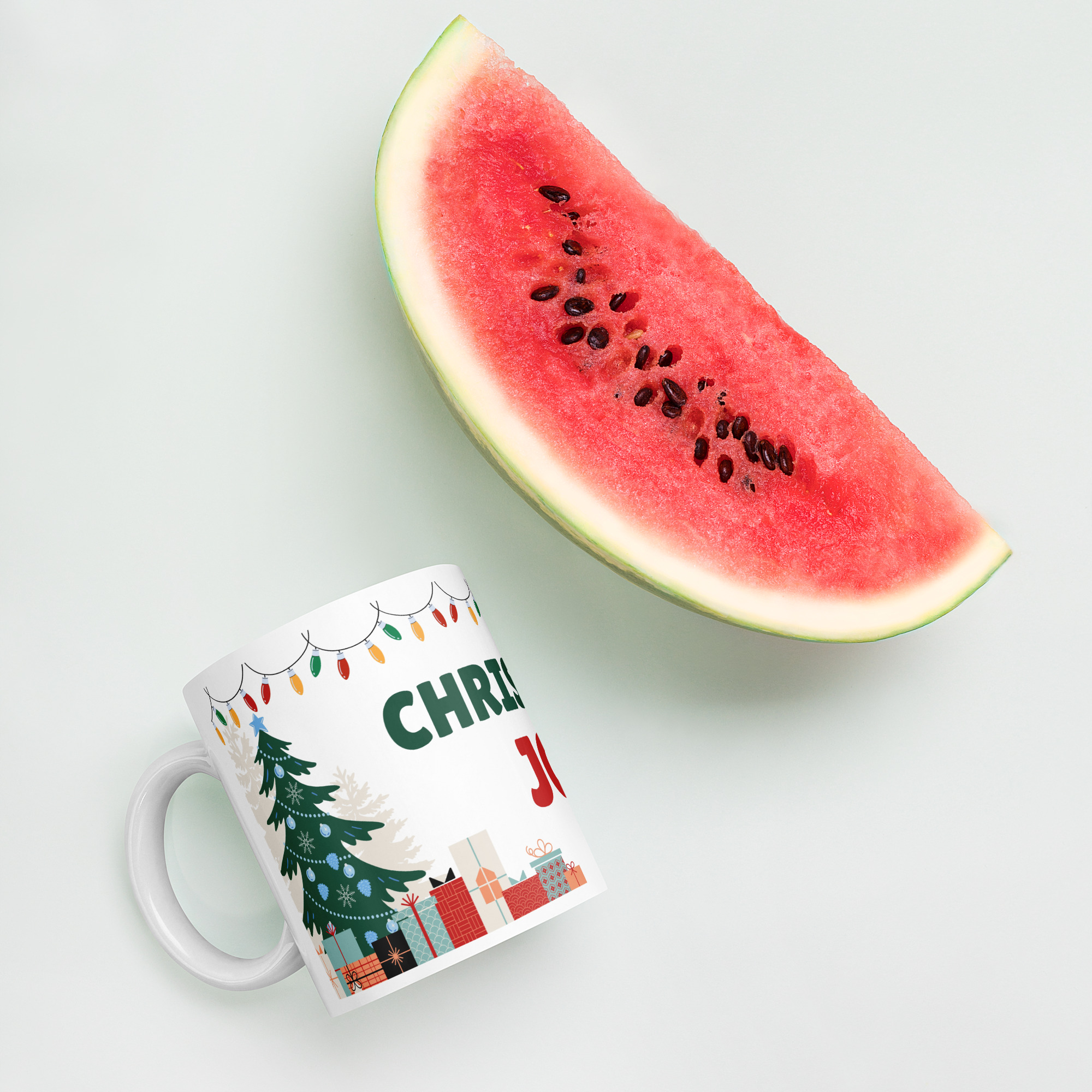  Christmas Joy  white Ceramic Mug