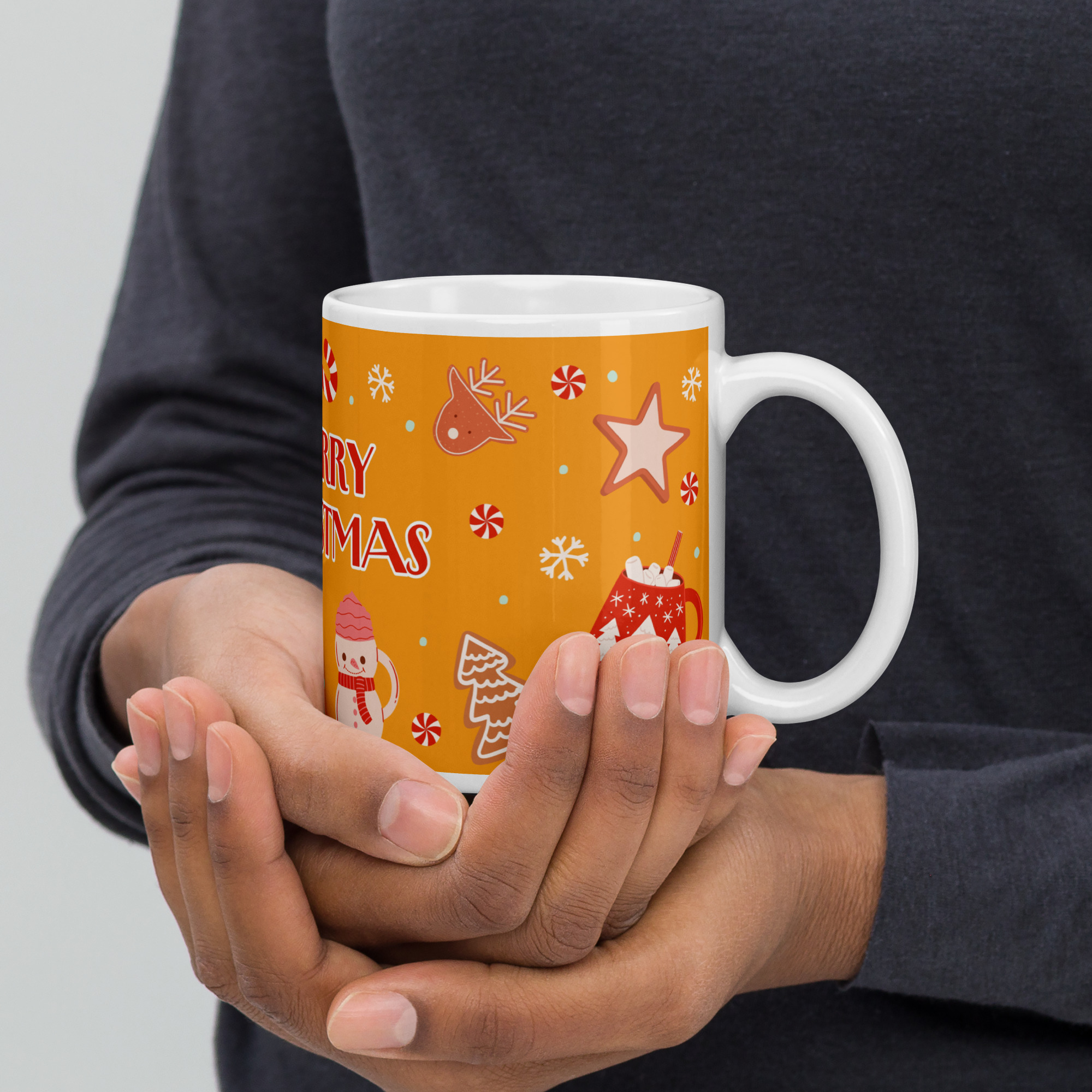 Gingerbread & Candy Christmas Mug