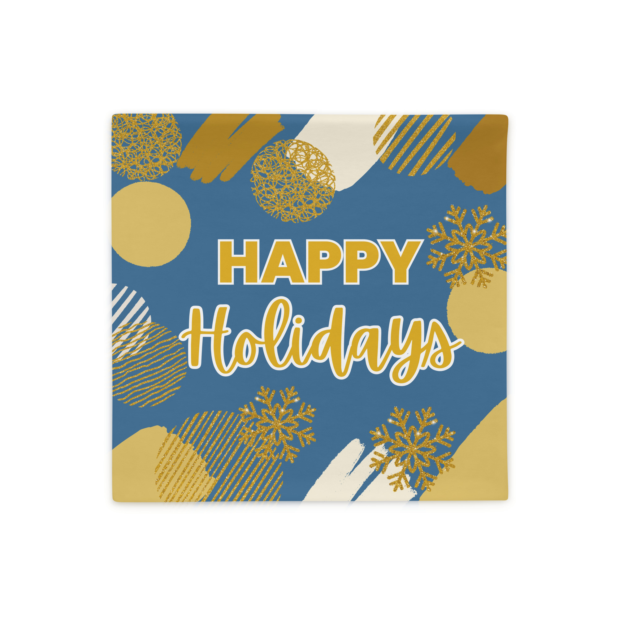 Happy Holidays pillow case