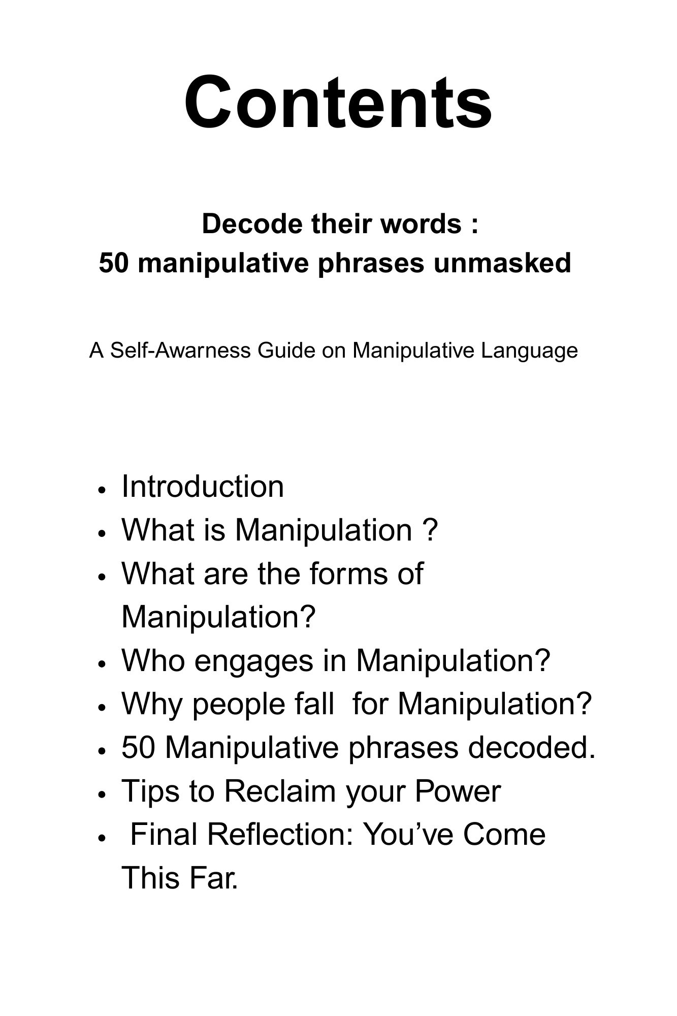 Decode Their Words: 50 Manipulative Phrases Unmasked