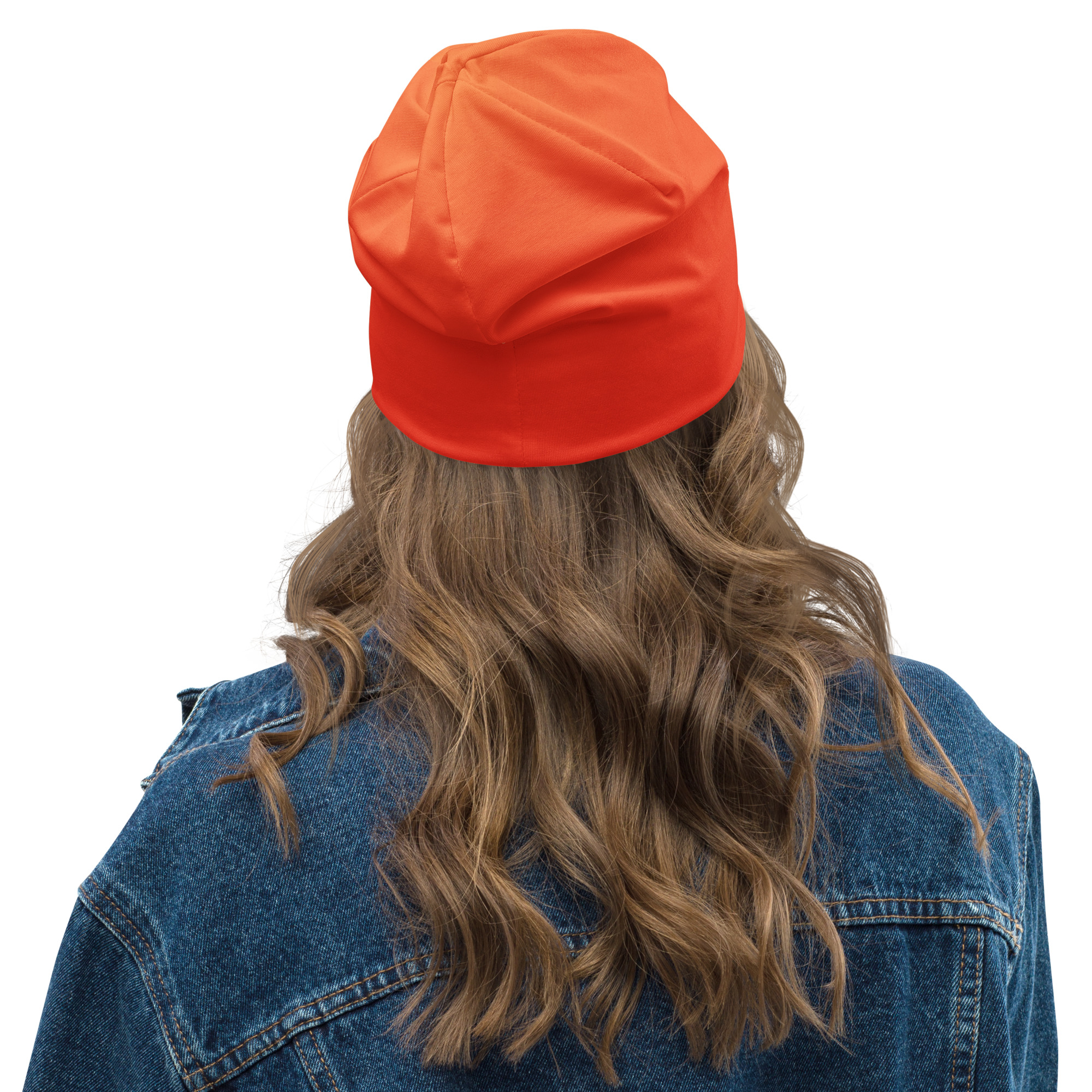  Gradient Orange All-Over Print Beanie