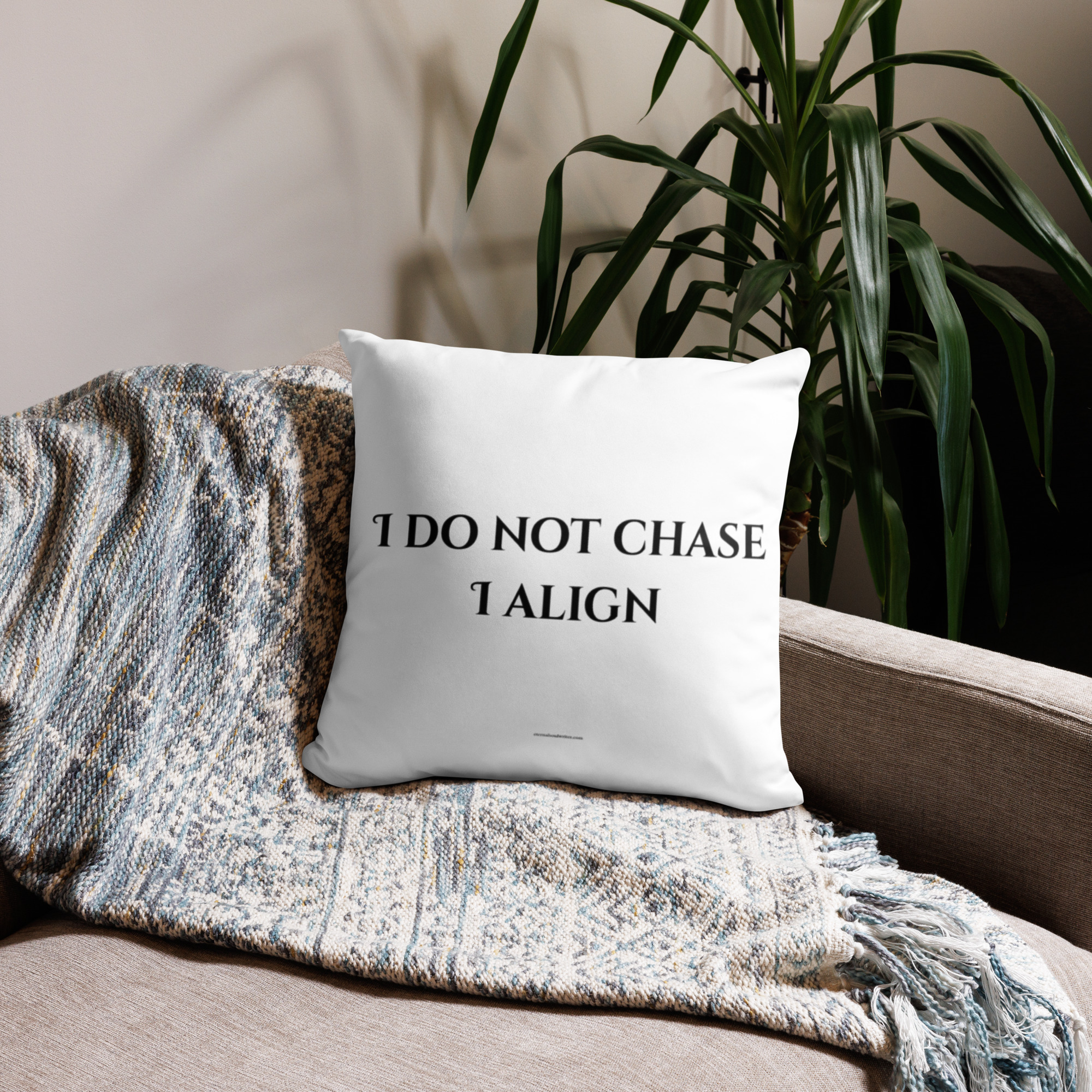 Divine Feminine Pillow Case – I Do Not Chase, I Align