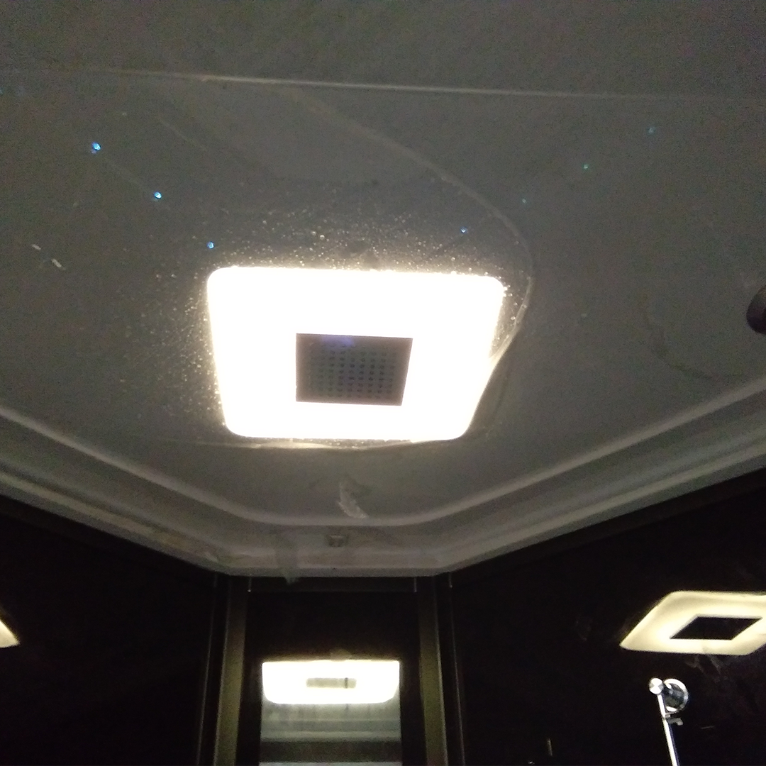 K7025 Steam sauna room with whirlpool massage bathtub