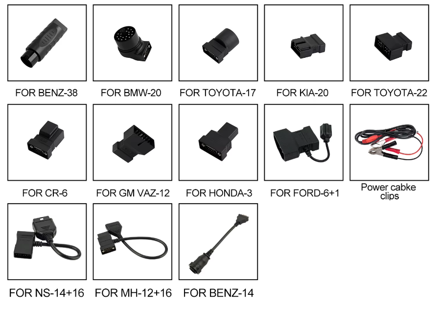 Set Completo Conectores OBD1 Launch