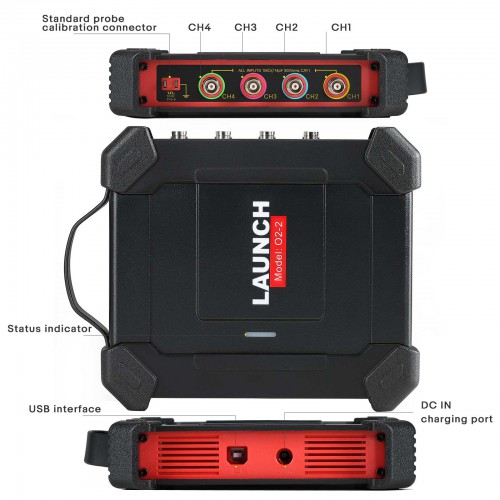 Kit Osciloscopio 4 Canales para Scanner Launch ScopeBox O2-2