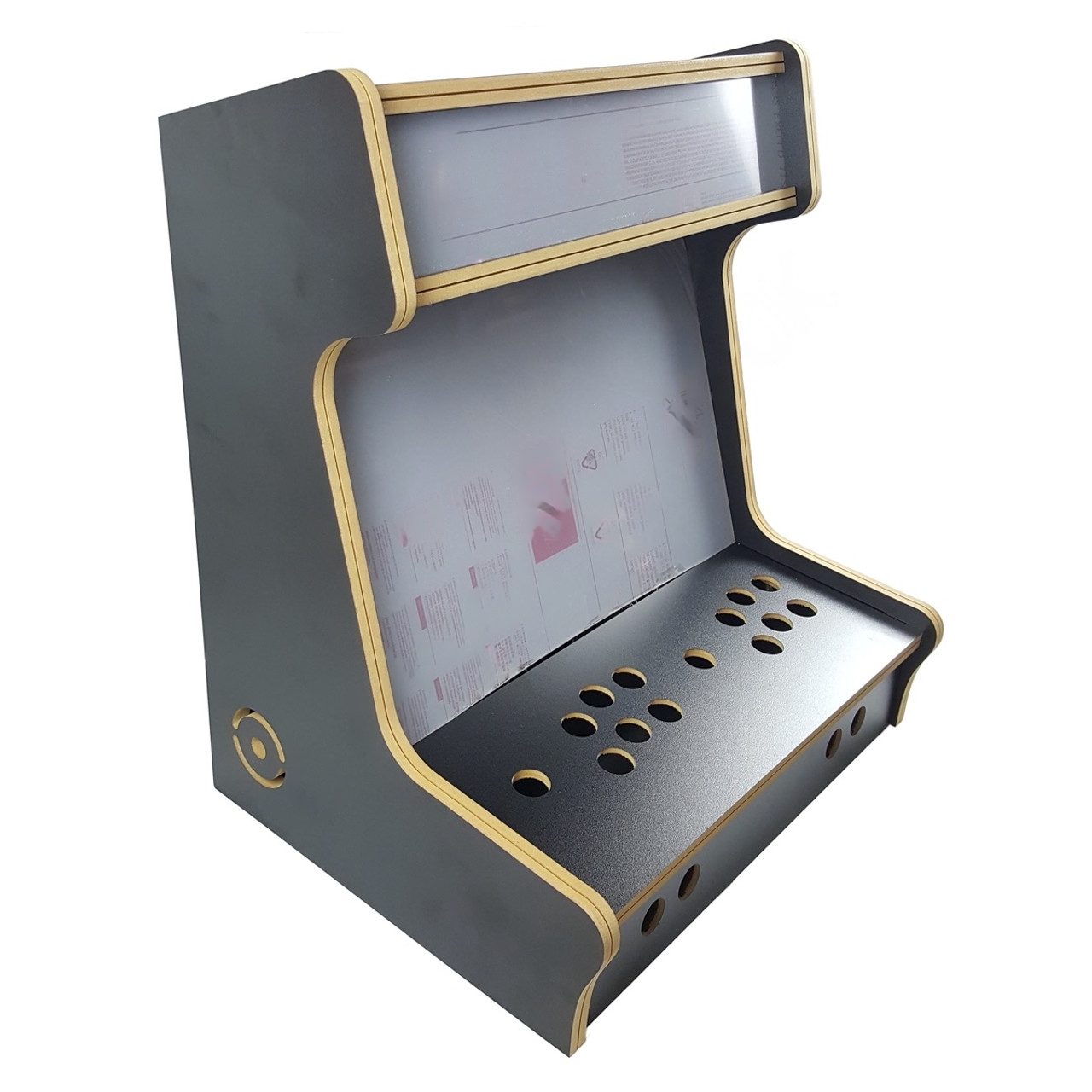 19" Black Bartop Arcade Cabinet Kit – Flat Pack
