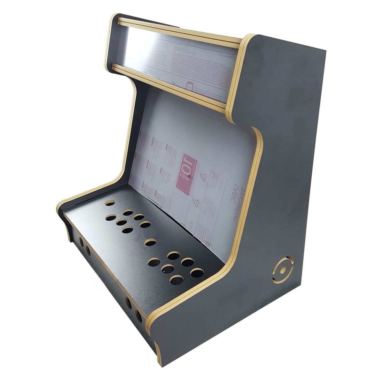 19" Black Bartop Arcade Cabinet Kit – Flat Pack