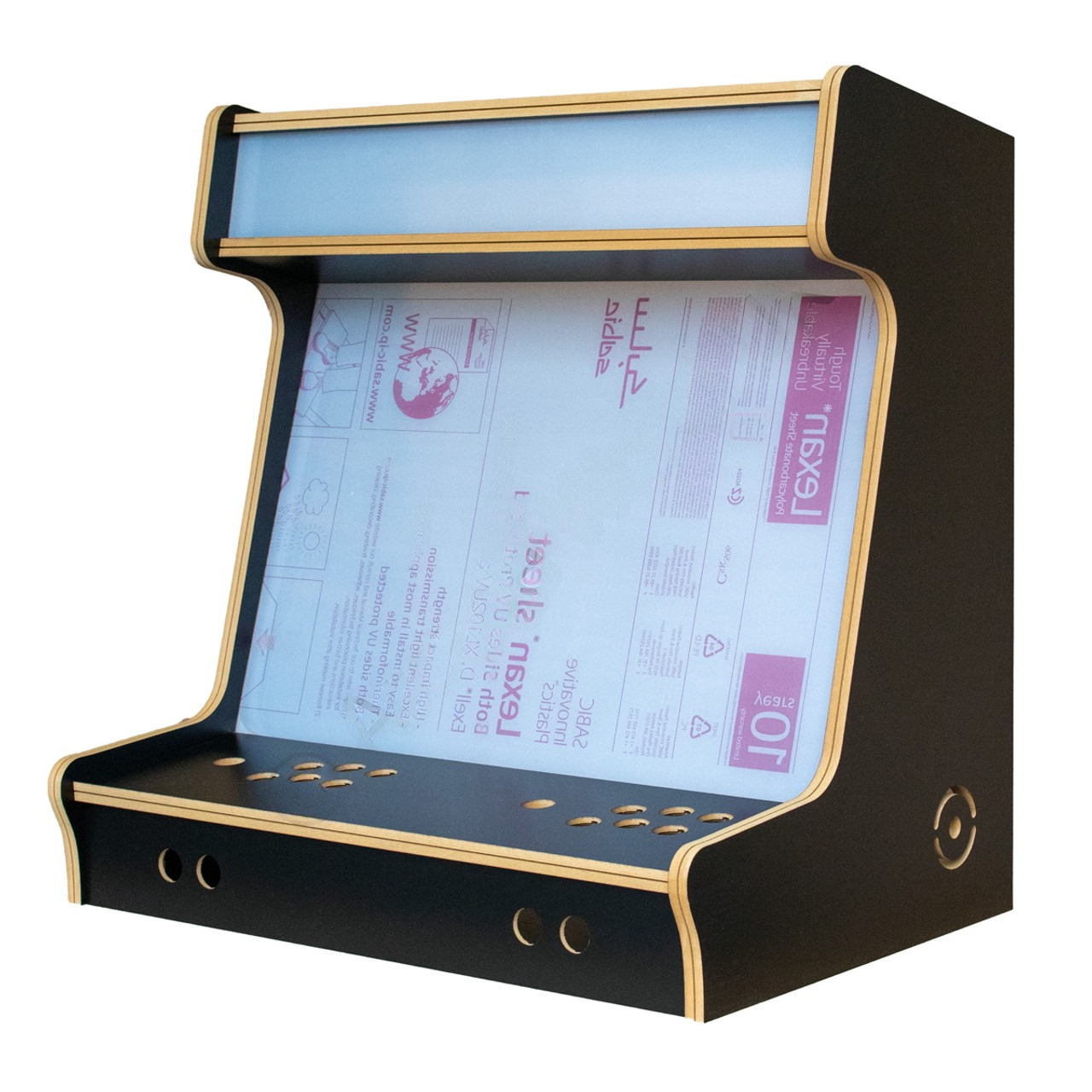 27" Black Bartop Arcade Cabinet Kit – Flat Pack