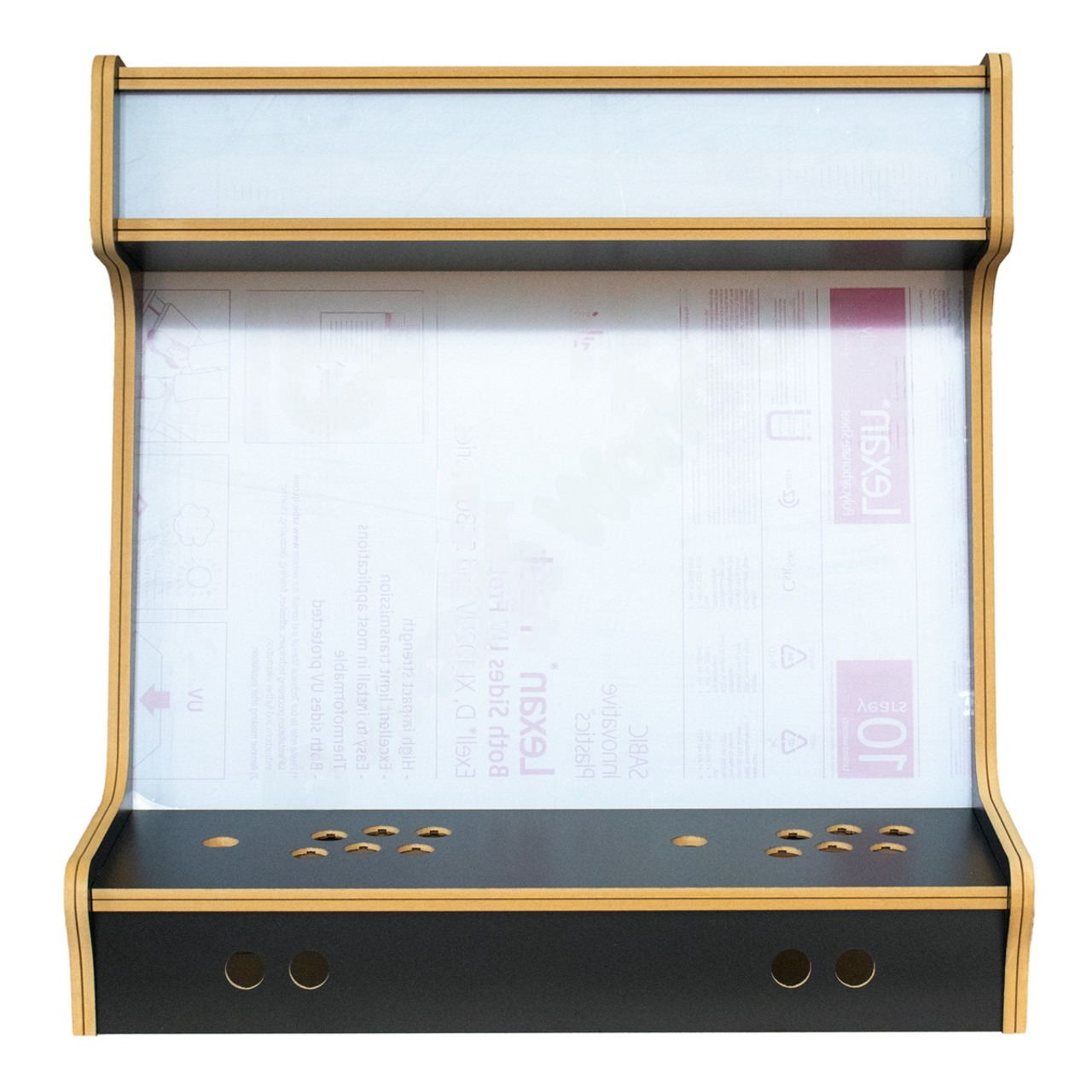 27" Black Bartop Arcade Cabinet Kit – Flat Pack