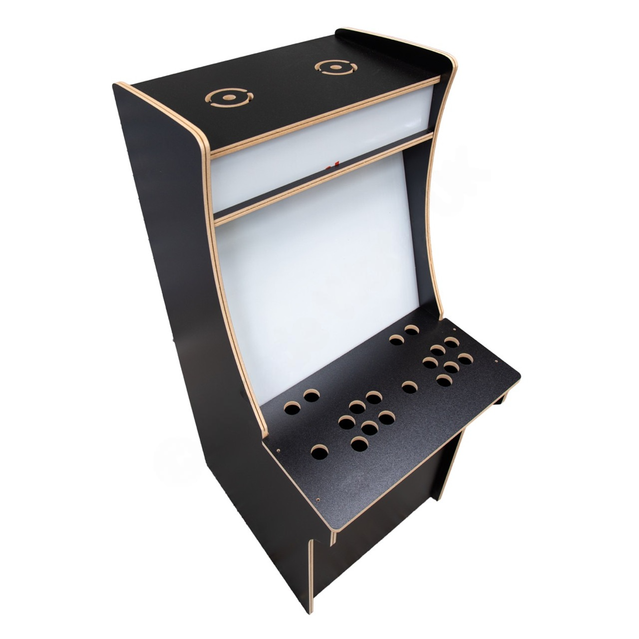 3/4 Scale 2 Player Upright Arcade Cabinet Kit Black – Flat Pack