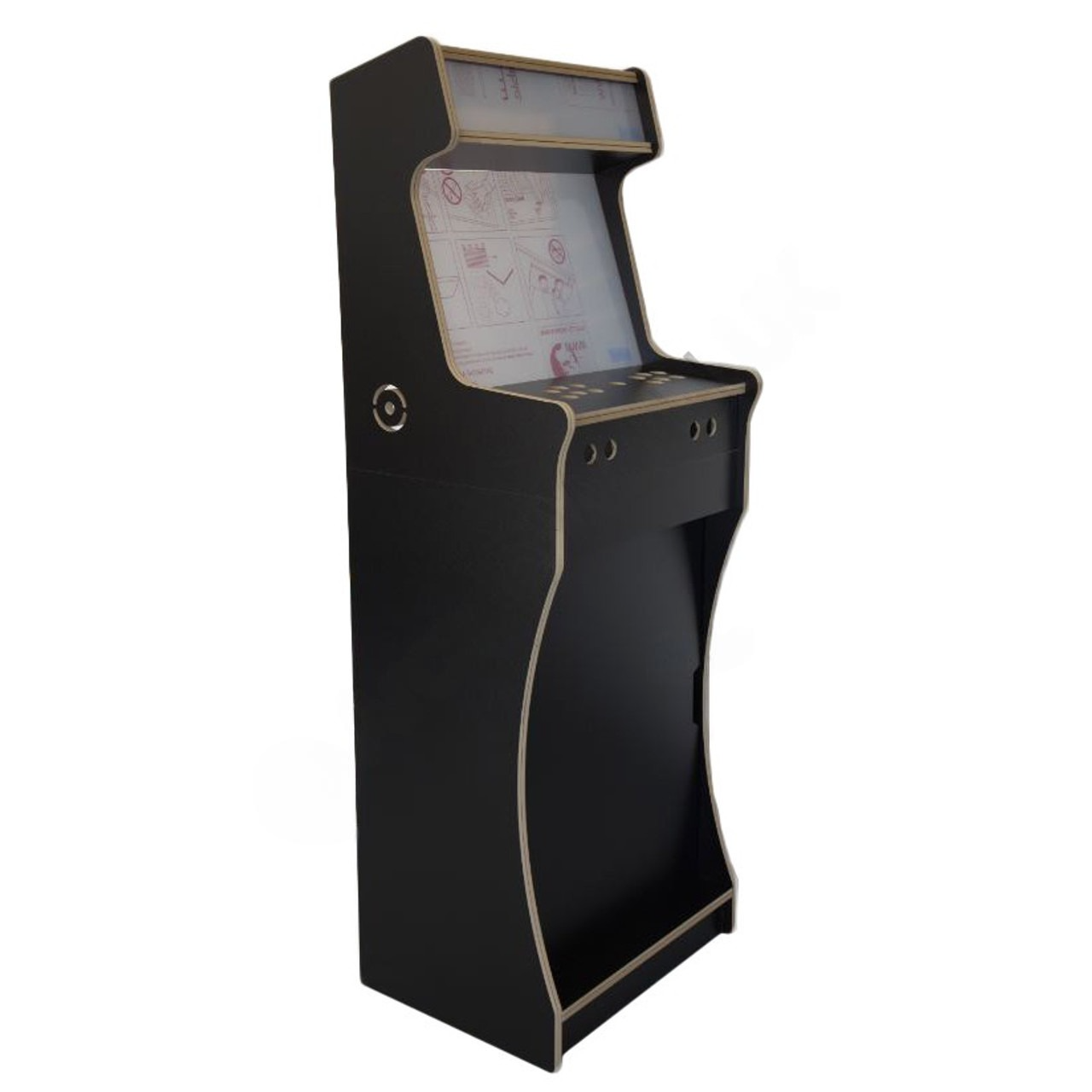 Bartop Stand Compatible with Our Arcade Bar Top Flat Pack Kits - Black