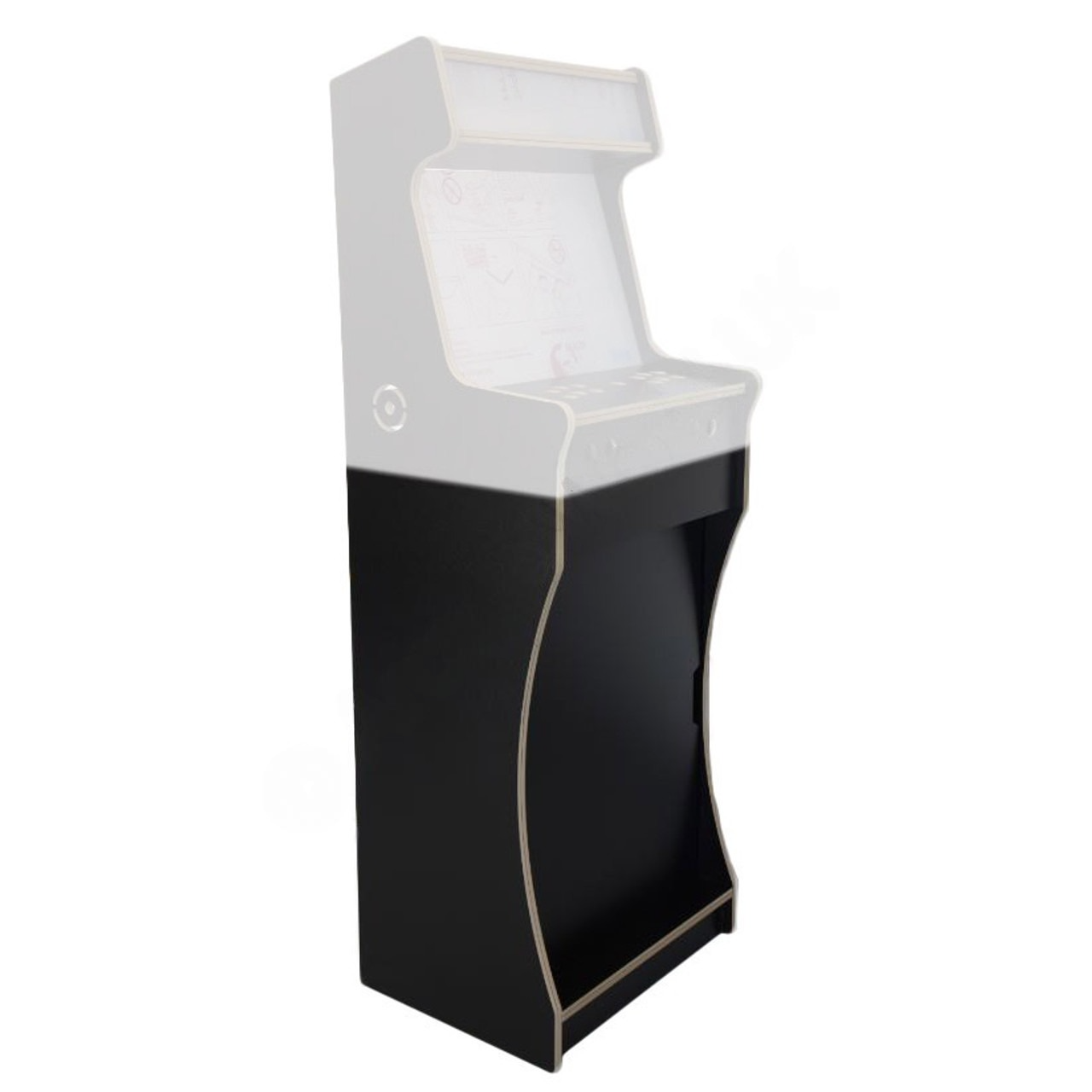 Bartop Stand Compatible with Our Arcade Bar Top Flat Pack Kits - Black