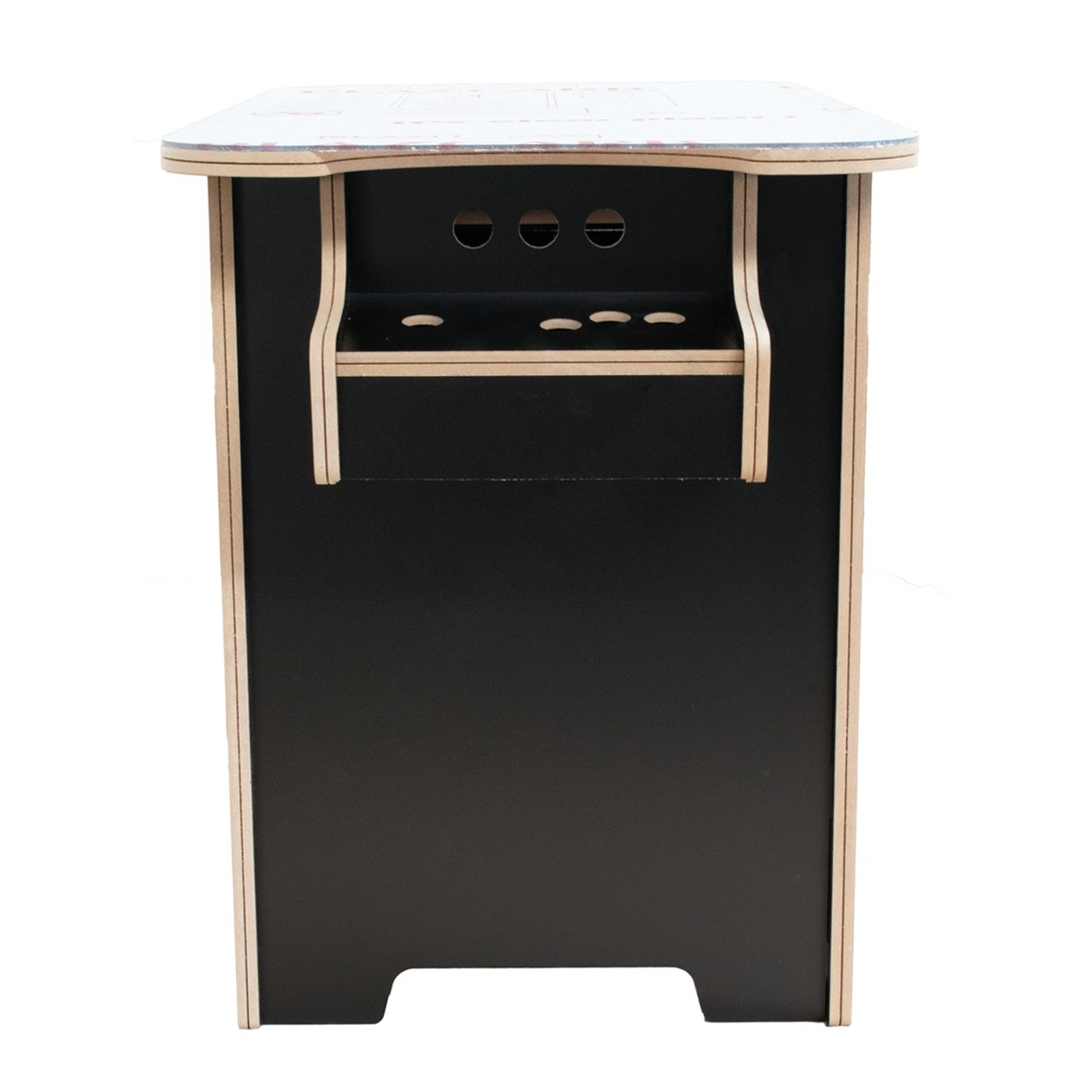 22 Inch 2 Player Arcade Cocktail Cabinet Kit Black - Flat Pack