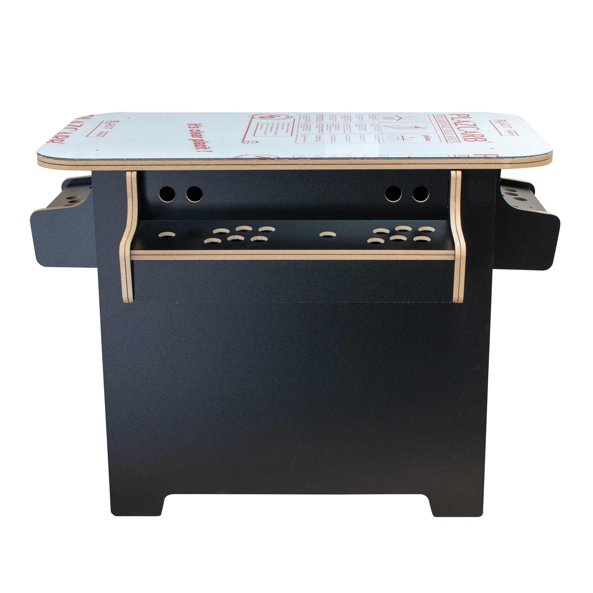 27 Inch 4 Player Arcade Cocktail Cabinet Kit Black - Flat Pack