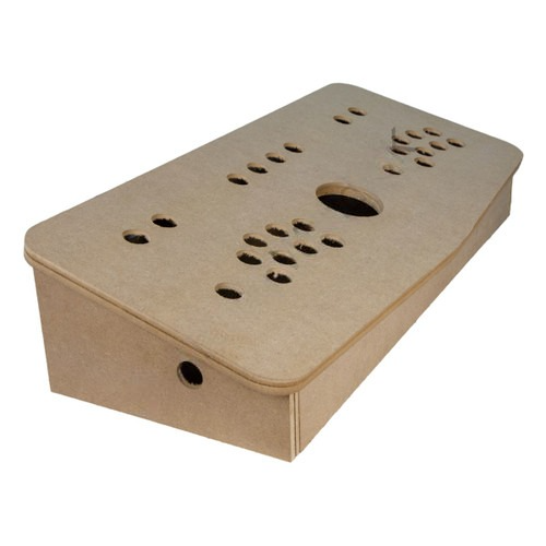 2 Player Control Panel With Hinged Lid Plain – Flat Pack