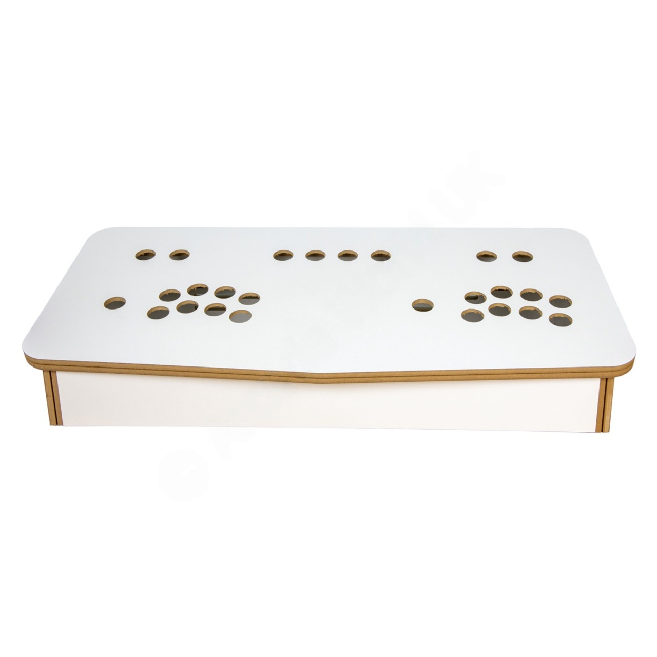 2 Player Control Panel With Hinged Lid White – Flat Pack