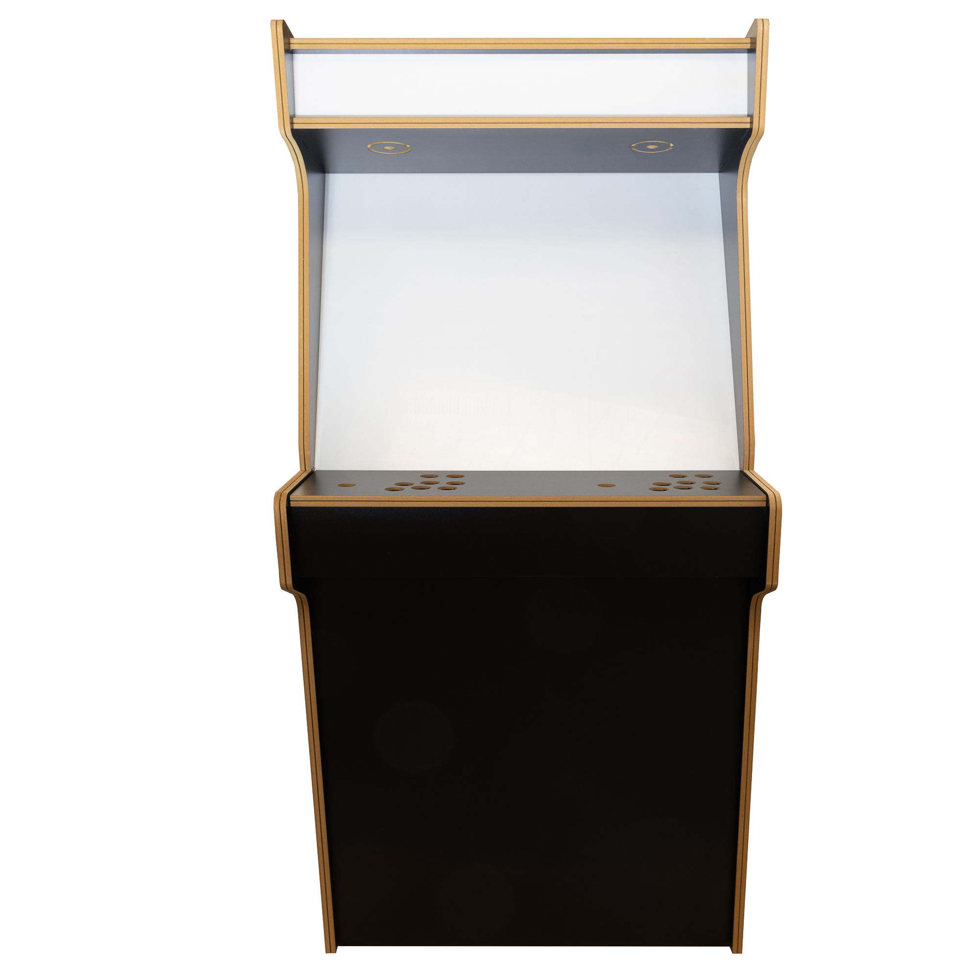 32" Black Upright Arcade Cabinet Kit – Flat Pack