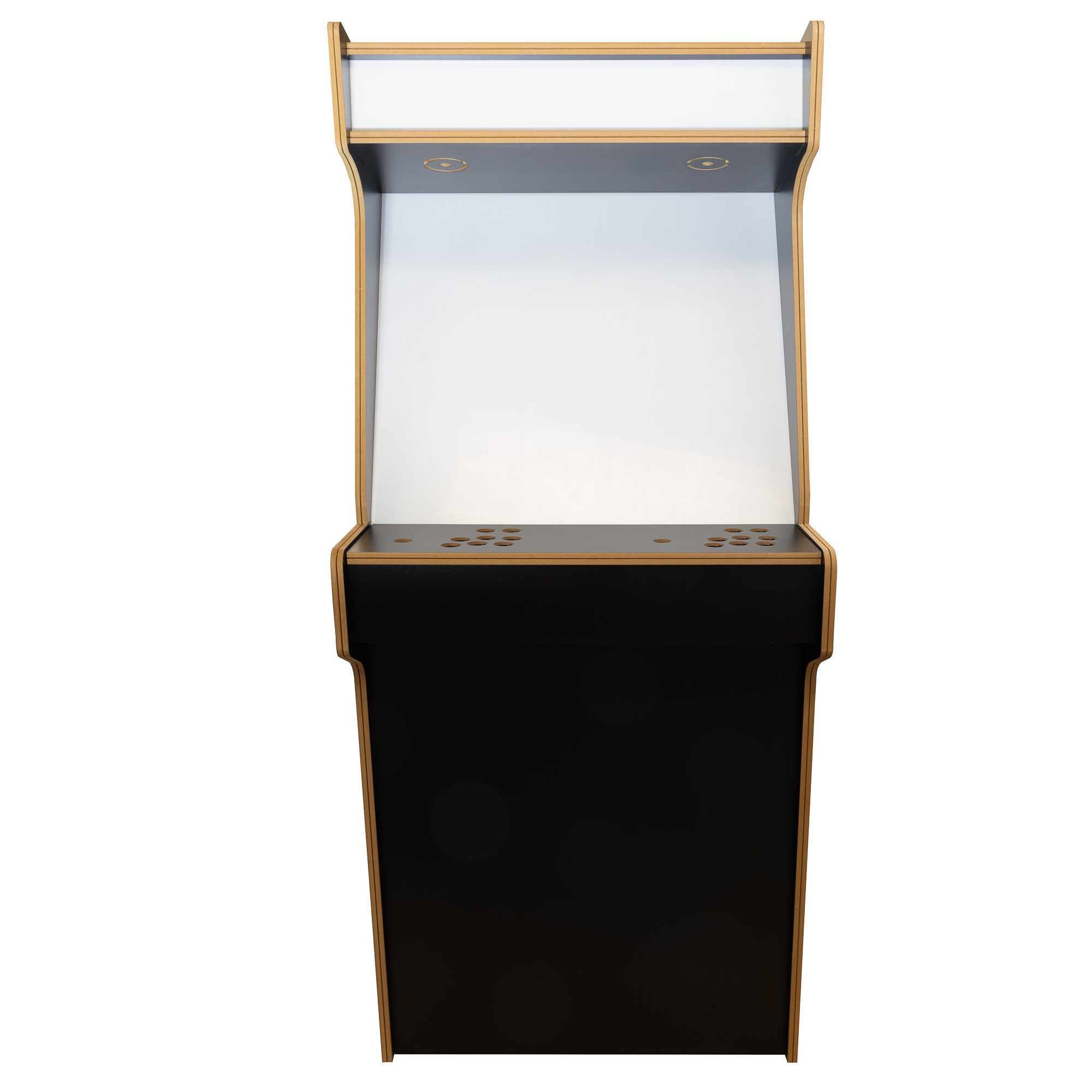 27" Black Upright Arcade Cabinet Kit – Flat Pack
