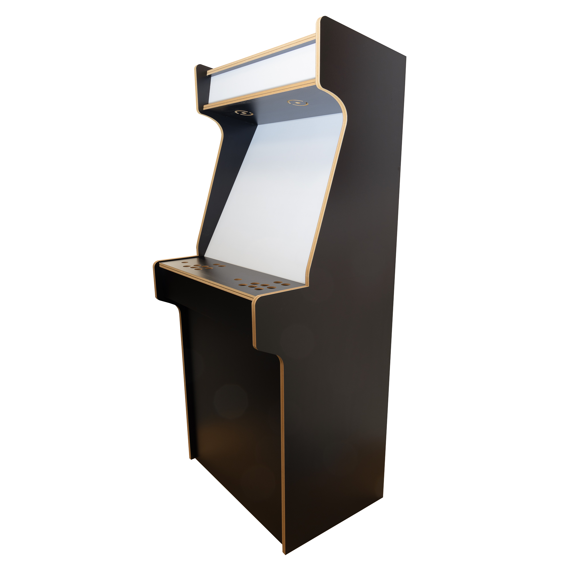 24" Black Upright Arcade Cabinet Kit – Flat Pack