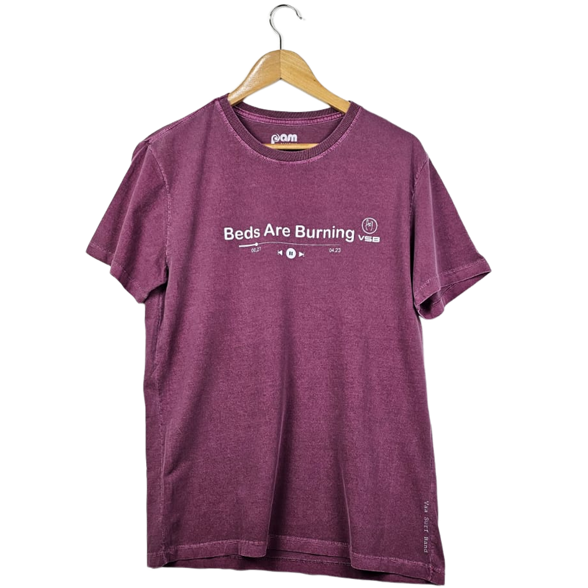 T-shirt Va'a Surf Band - Coleção música - Beds Are Burning