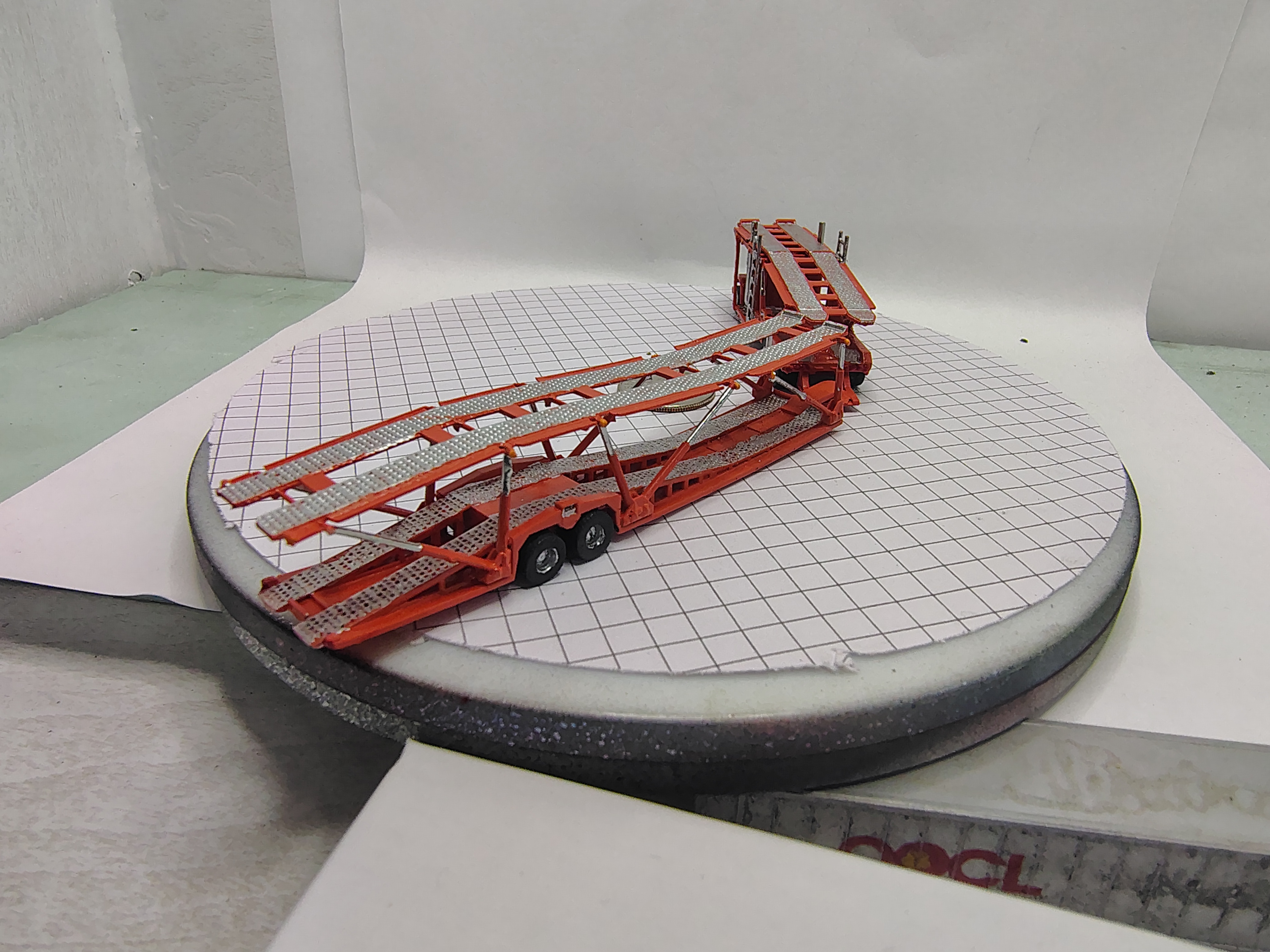 N Scale Kenworth W-900 Car Hauler Set