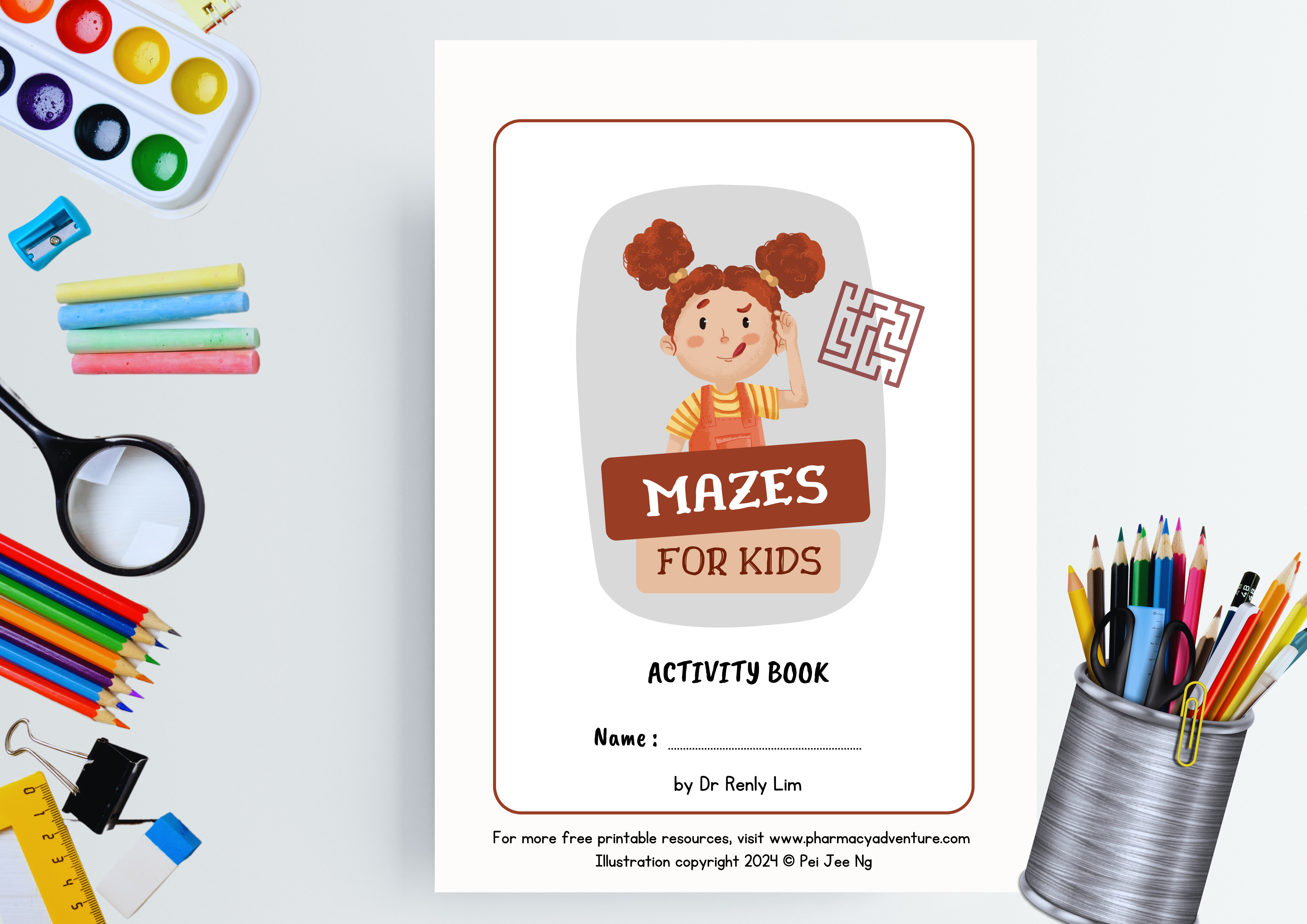 Maze challenge activity book (8 mazes) - digital copy