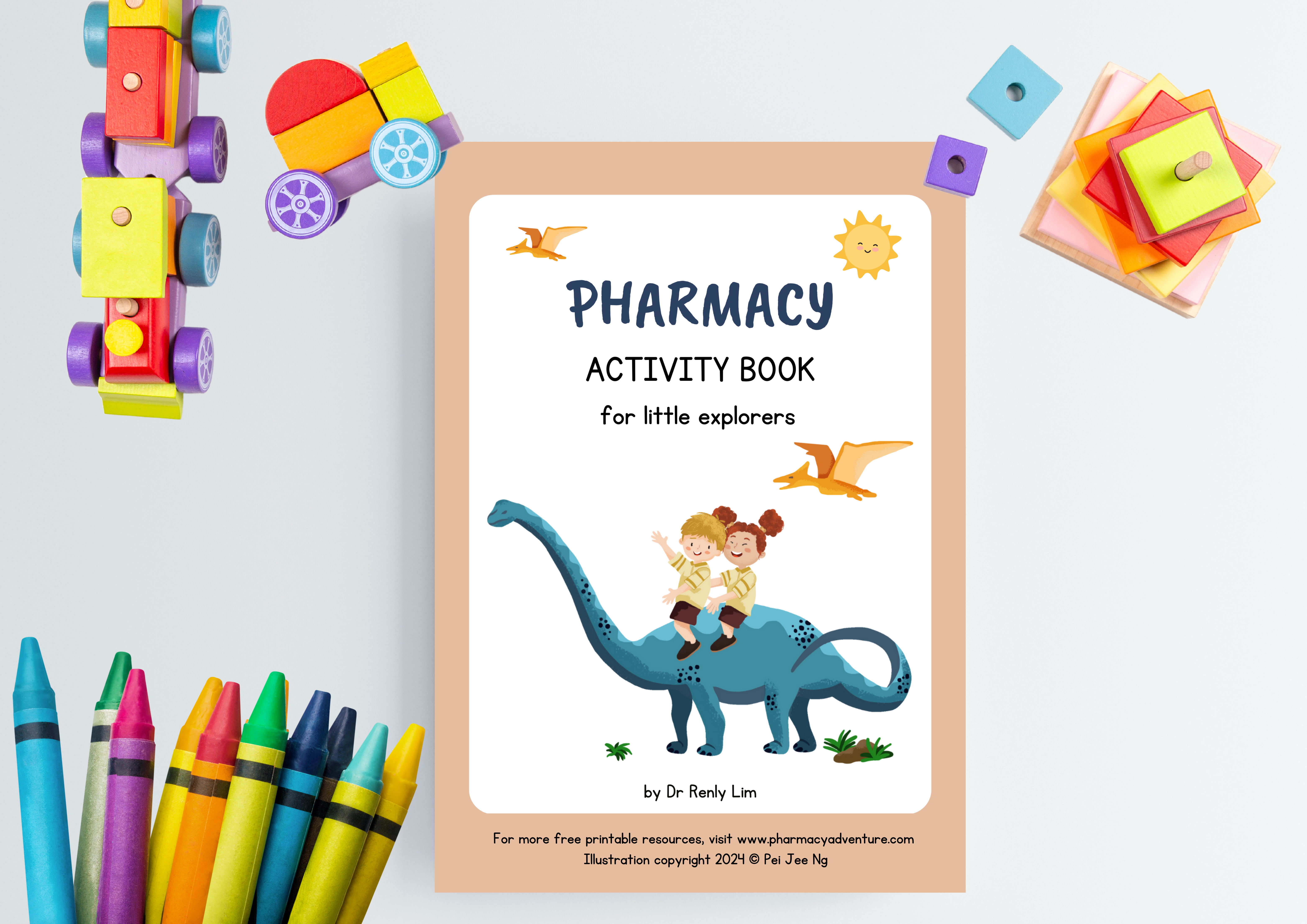 Pharmacy activity book for little explorers (32 pages) - digital copy