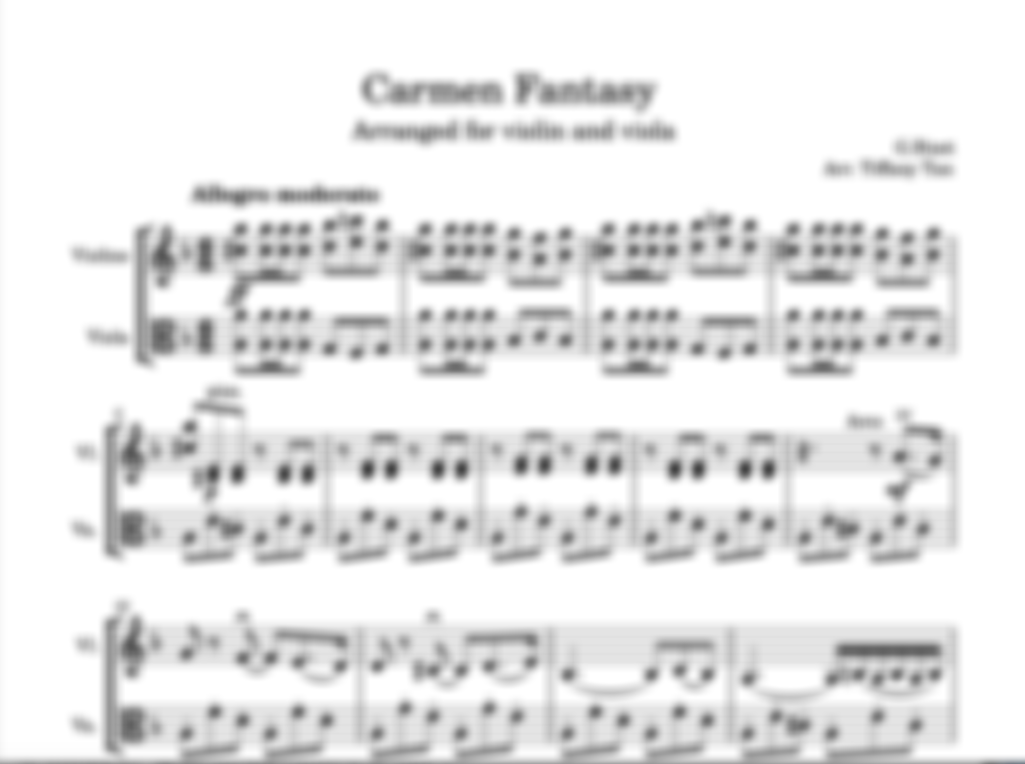 Carmen Fantasy (Full Score)