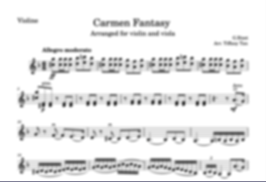 Carmen Fantasy (Violin)
