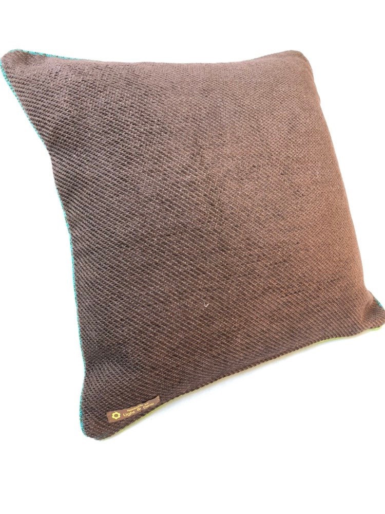 Bright Green Stingray Applique Cushion