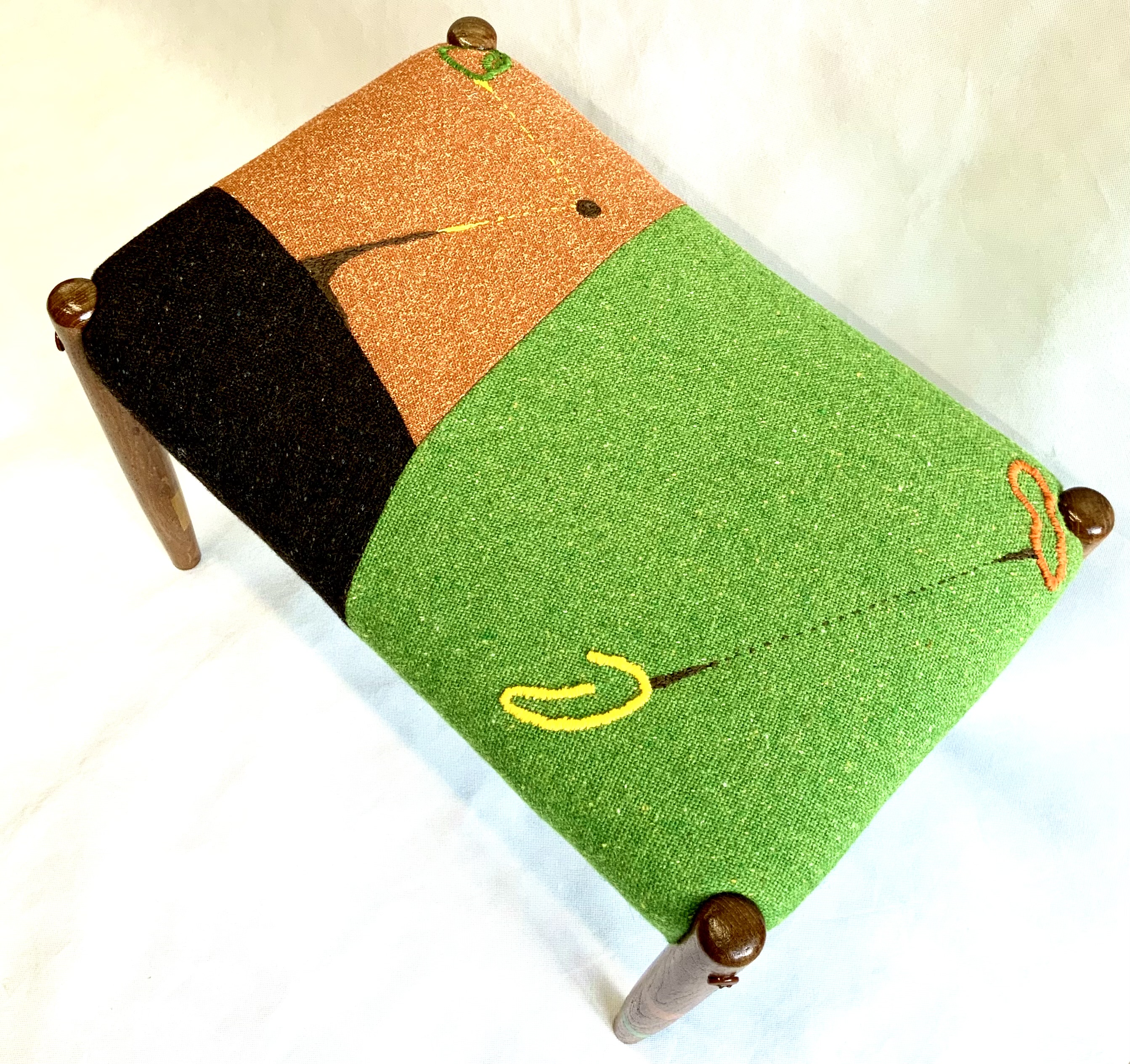 Funky Upcycled Vintage Stool