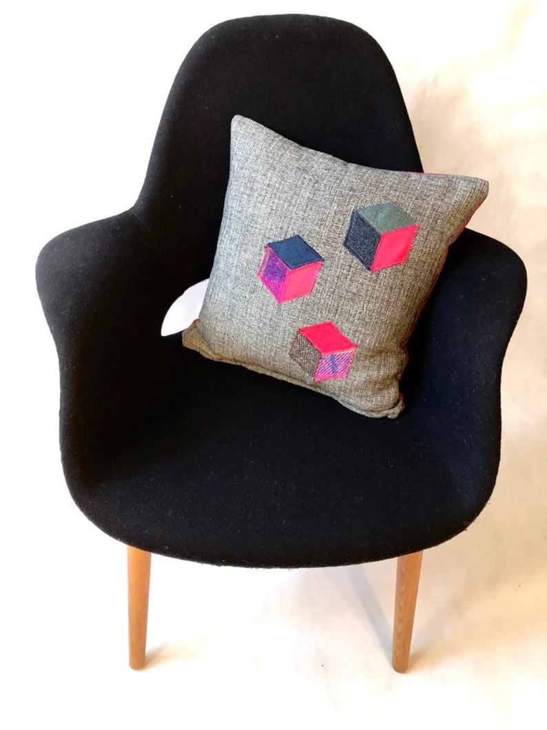 Louis Cube Applique Cushion
