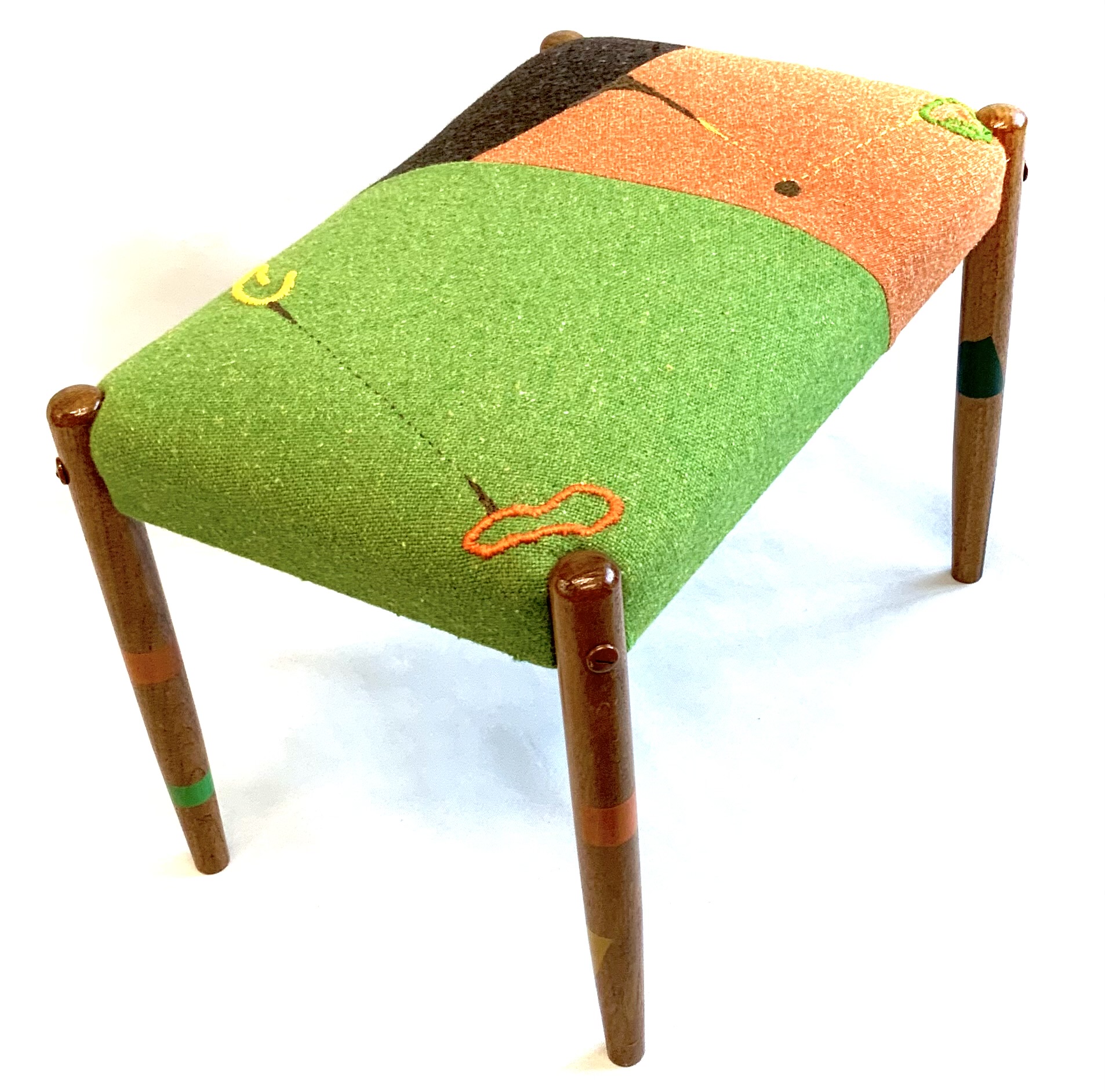 Funky Upcycled Vintage Stool