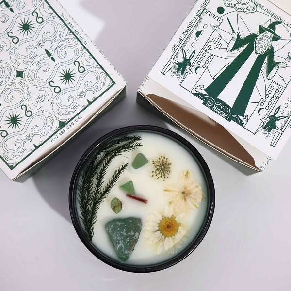 HHC-02 Hop Hare Crystal Magic Flower Candle The Magician