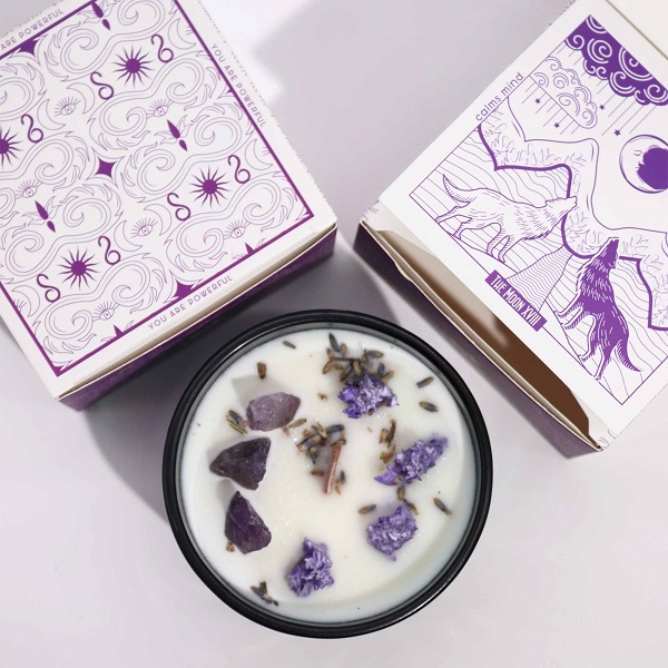 HHC-03 Hop Hare Crystal Magic Flower Candle The Moon